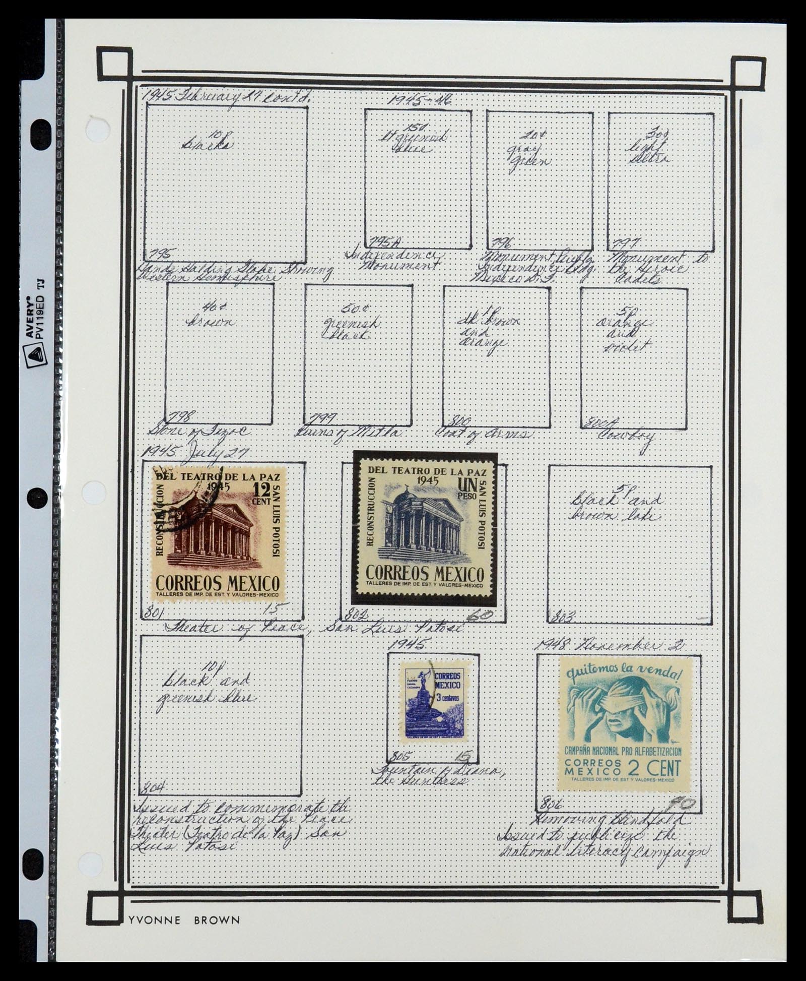 35172 040 - Postzegelverzameling 35172 Mexico 1882-1980.