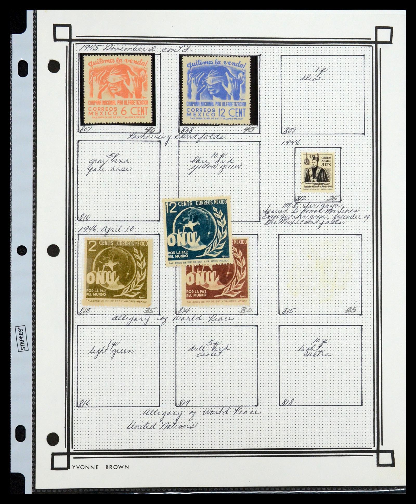 35172 042 - Postzegelverzameling 35172 Mexico 1882-1980.