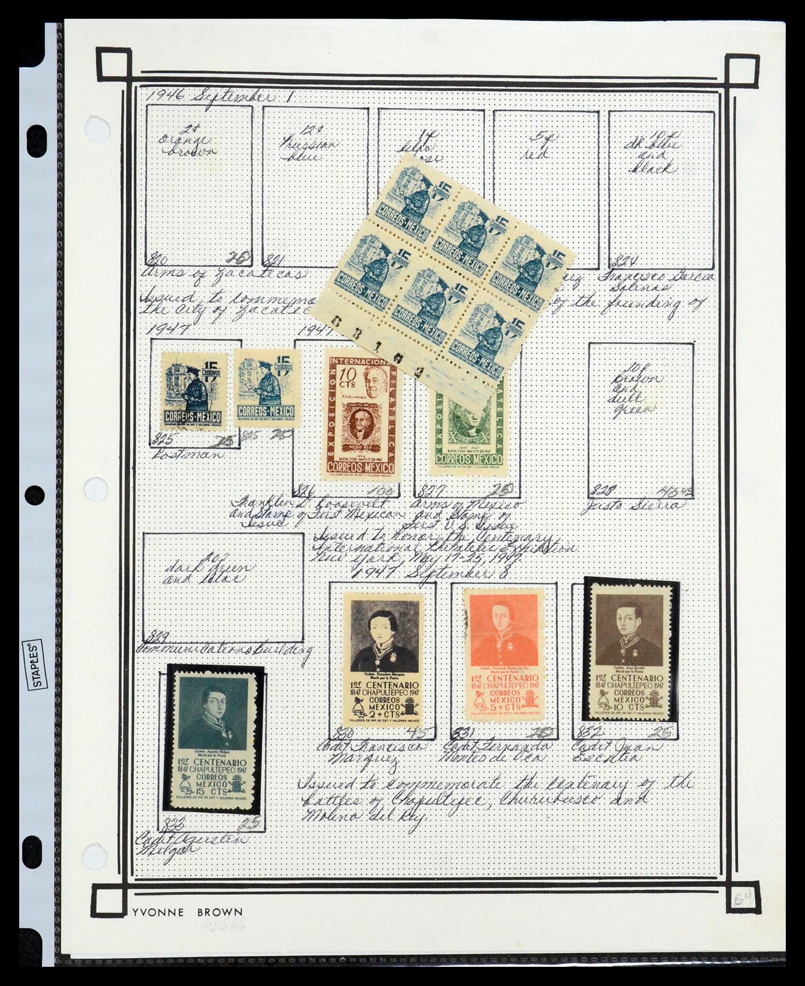 35172 043 - Postzegelverzameling 35172 Mexico 1882-1980.