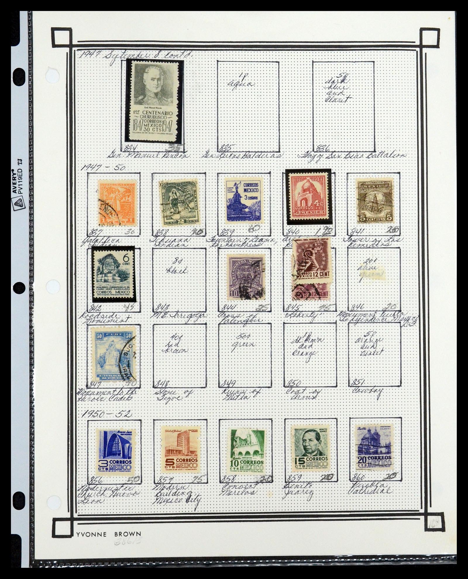 35172 045 - Postzegelverzameling 35172 Mexico 1882-1980.