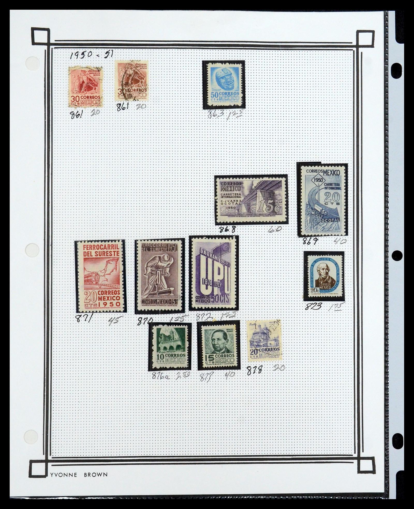 35172 046 - Postzegelverzameling 35172 Mexico 1882-1980.