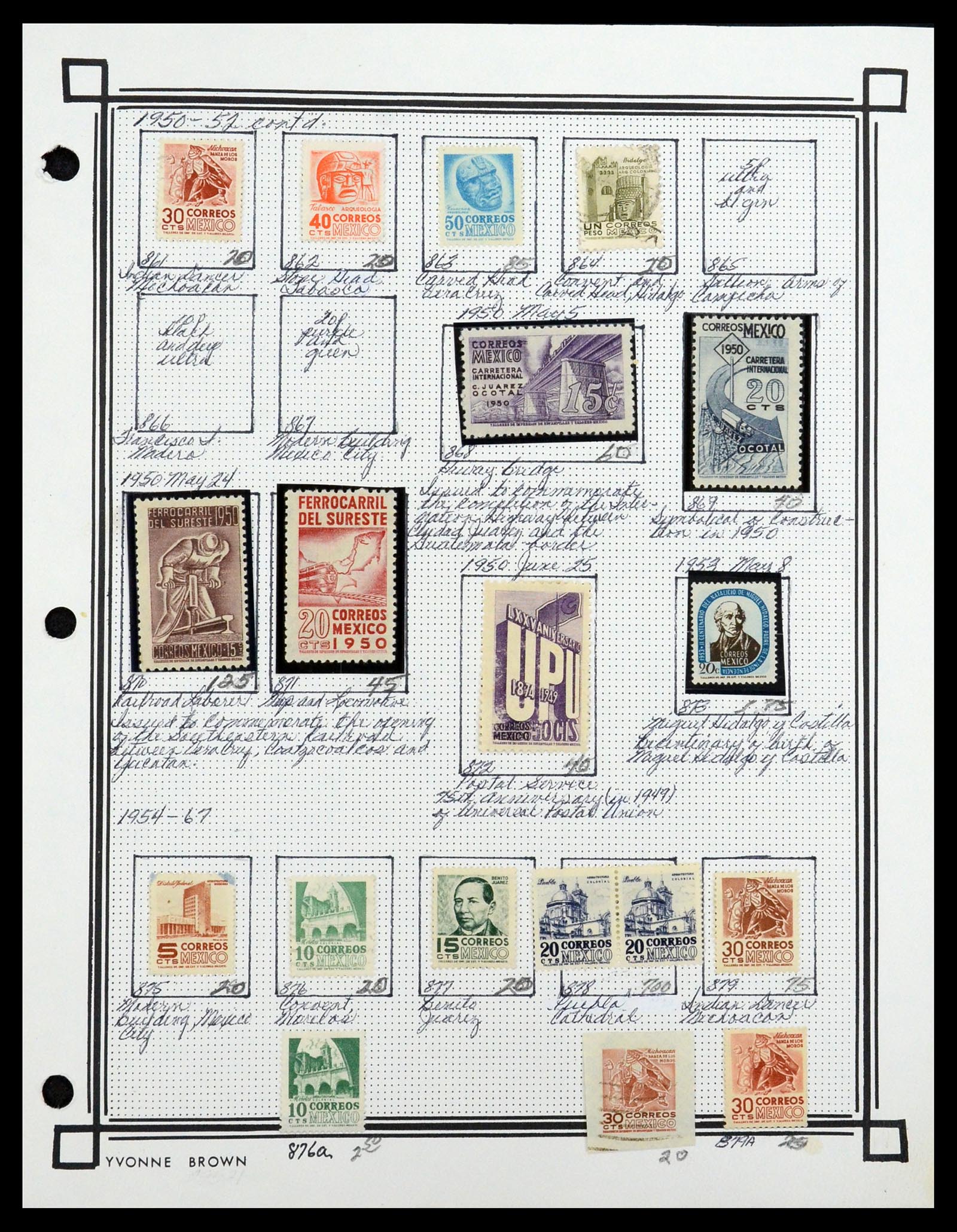 35172 047 - Postzegelverzameling 35172 Mexico 1882-1980.