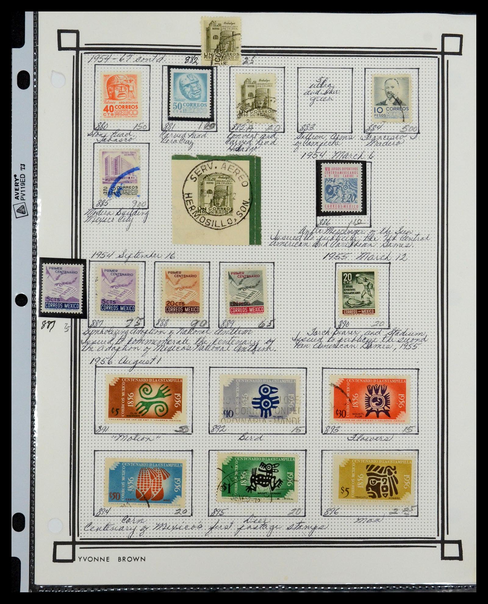 35172 048 - Postzegelverzameling 35172 Mexico 1882-1980.