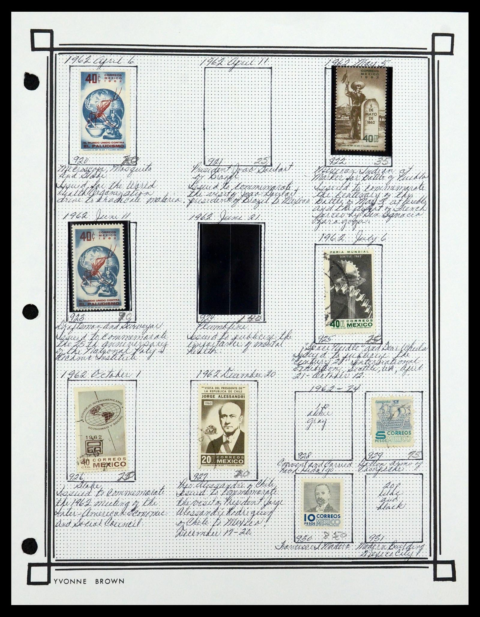35172 055 - Postzegelverzameling 35172 Mexico 1882-1980.