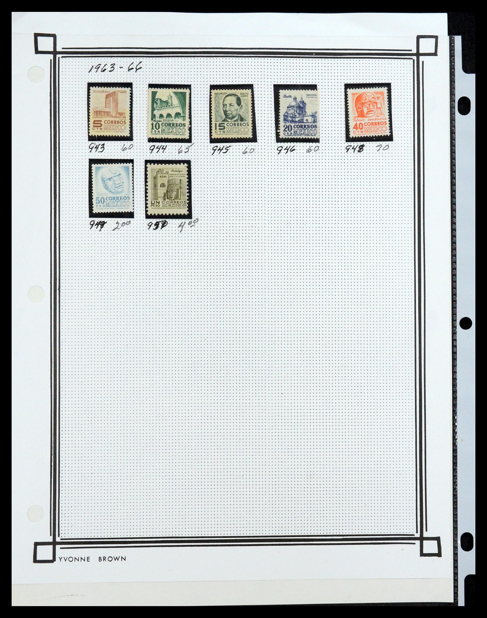 35172 057 - Postzegelverzameling 35172 Mexico 1882-1980.