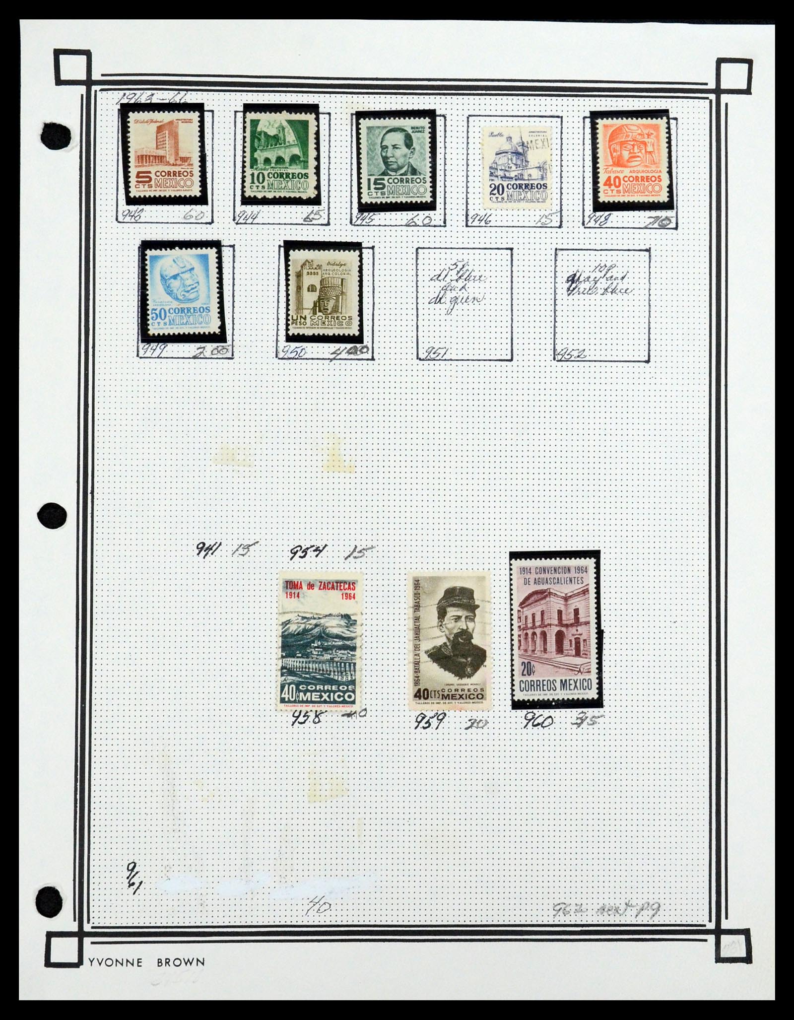 35172 058 - Postzegelverzameling 35172 Mexico 1882-1980.