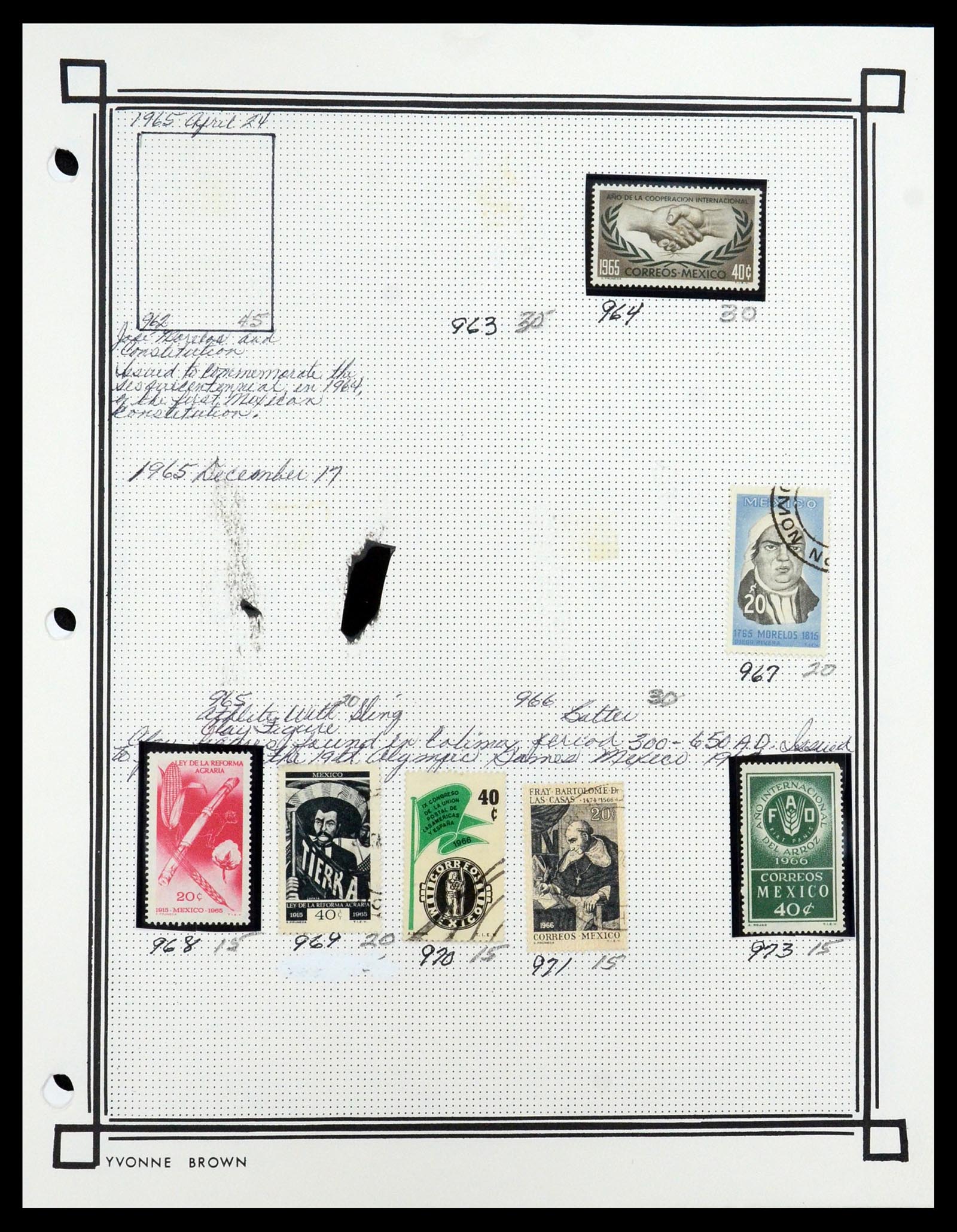 35172 059 - Postzegelverzameling 35172 Mexico 1882-1980.