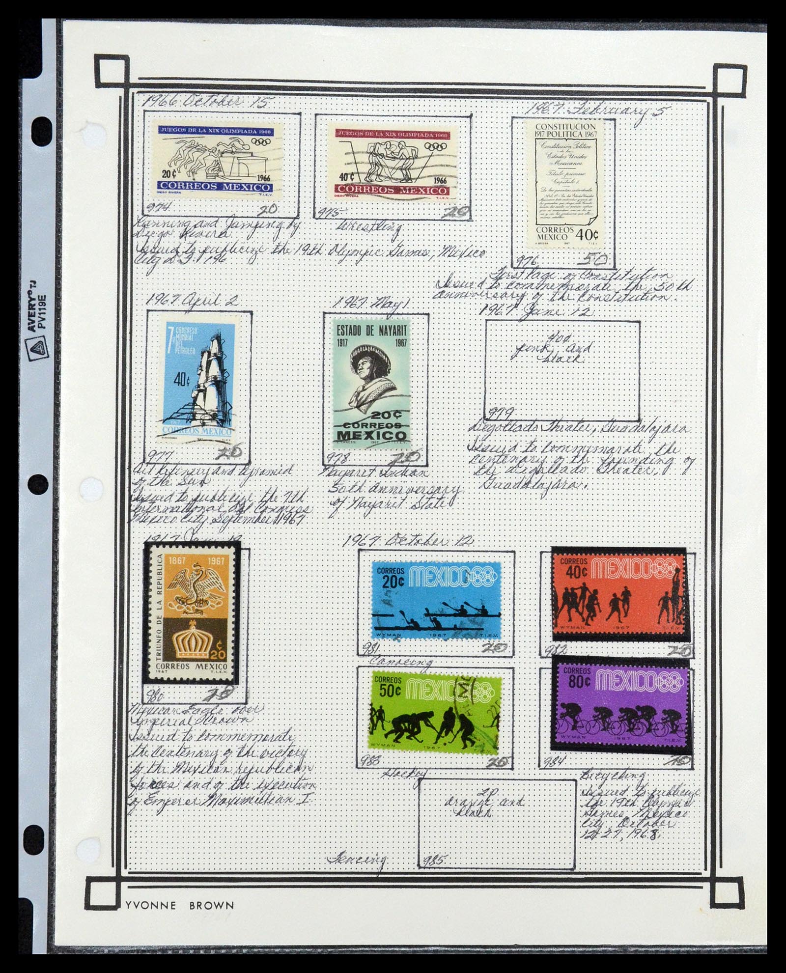35172 061 - Postzegelverzameling 35172 Mexico 1882-1980.