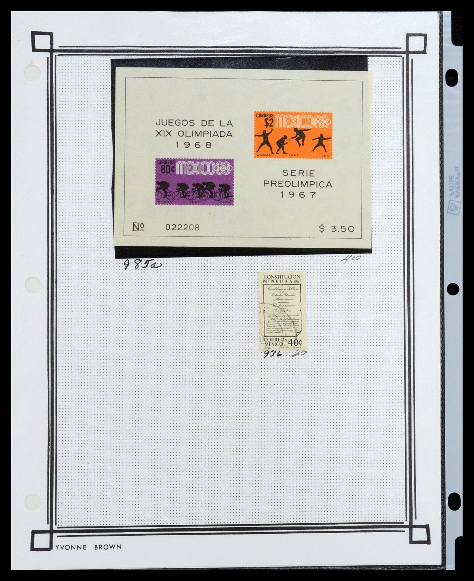 35172 062 - Postzegelverzameling 35172 Mexico 1882-1980.