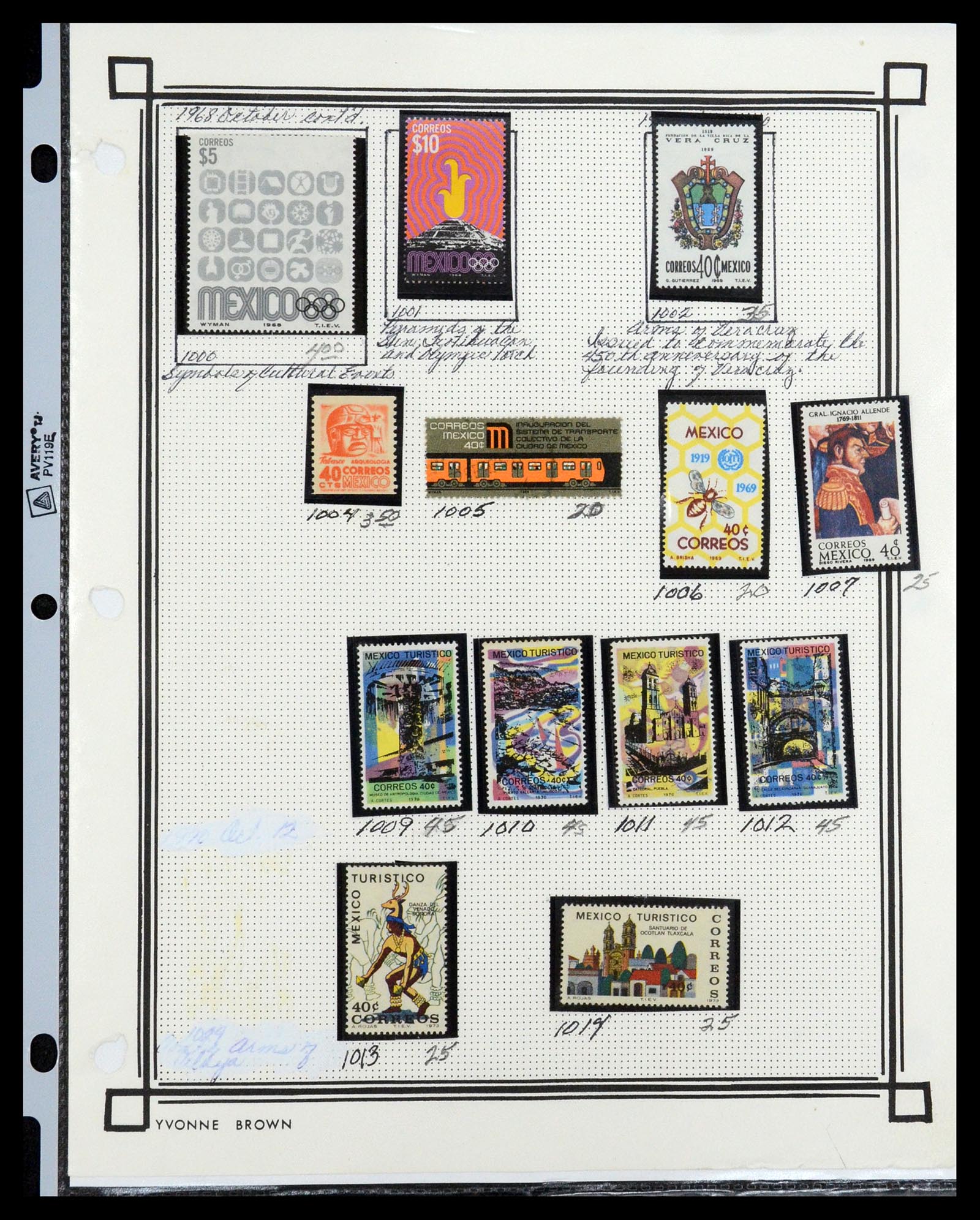 35172 065 - Postzegelverzameling 35172 Mexico 1882-1980.