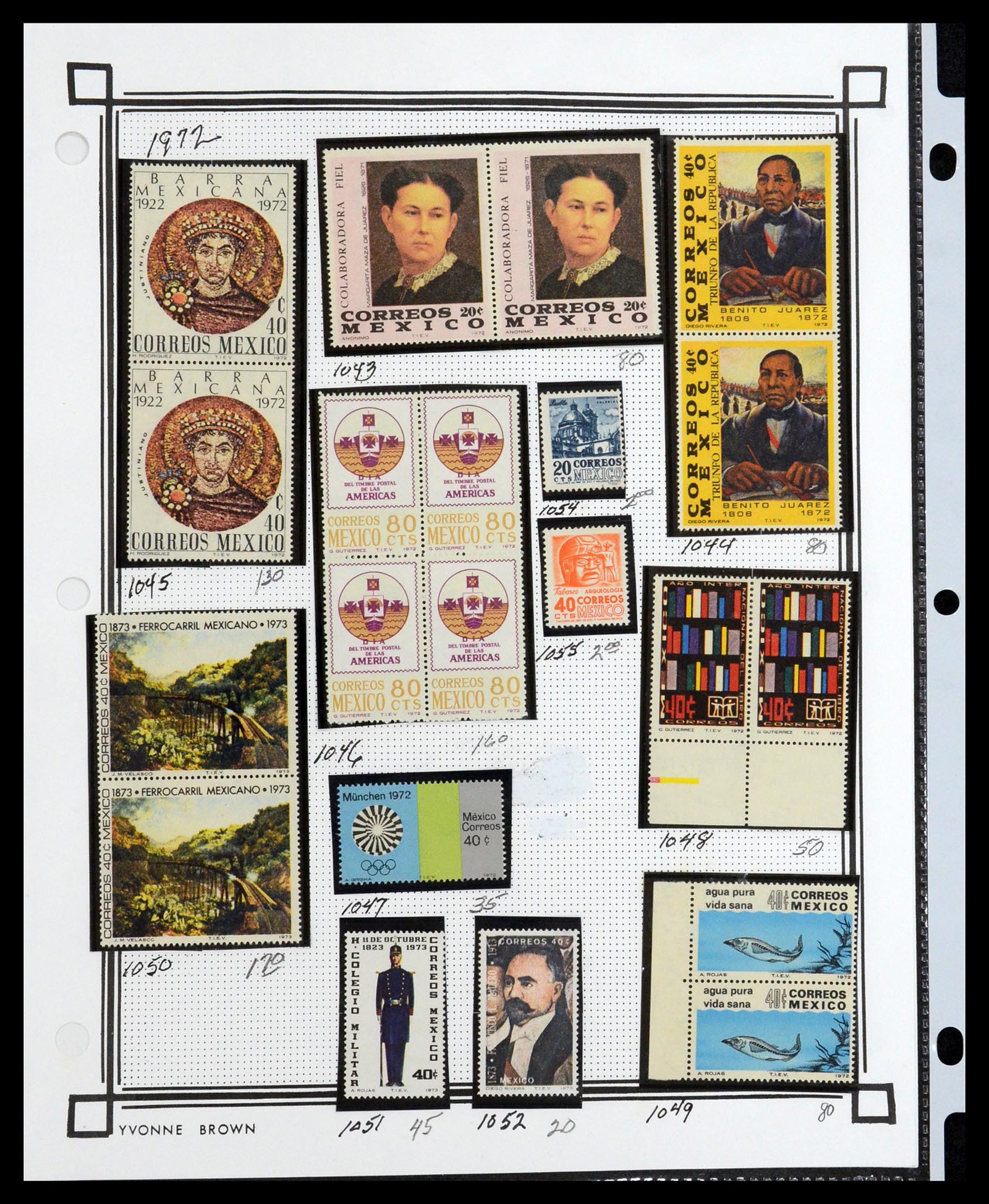 35172 070 - Postzegelverzameling 35172 Mexico 1882-1980.