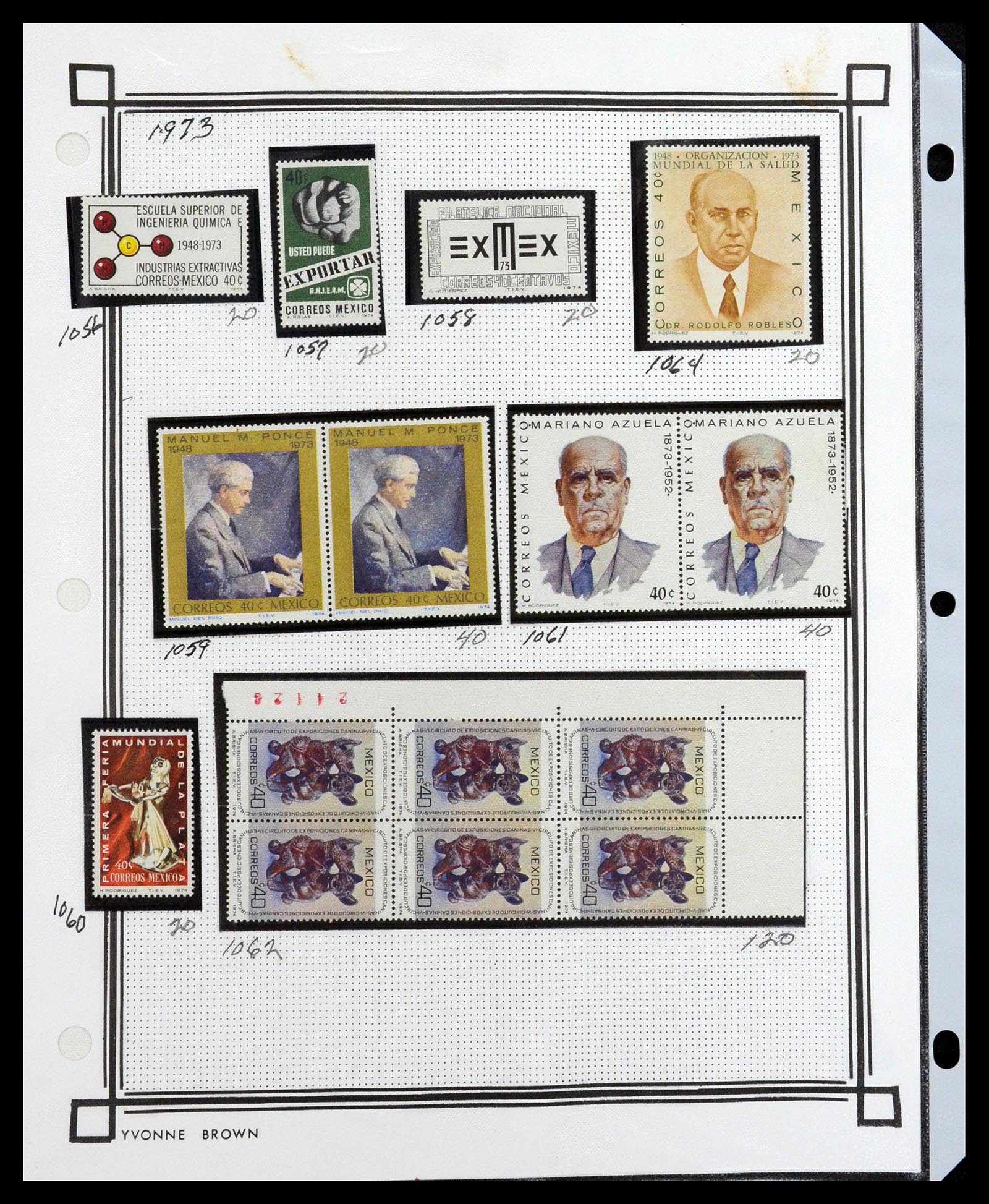 35172 072 - Postzegelverzameling 35172 Mexico 1882-1980.