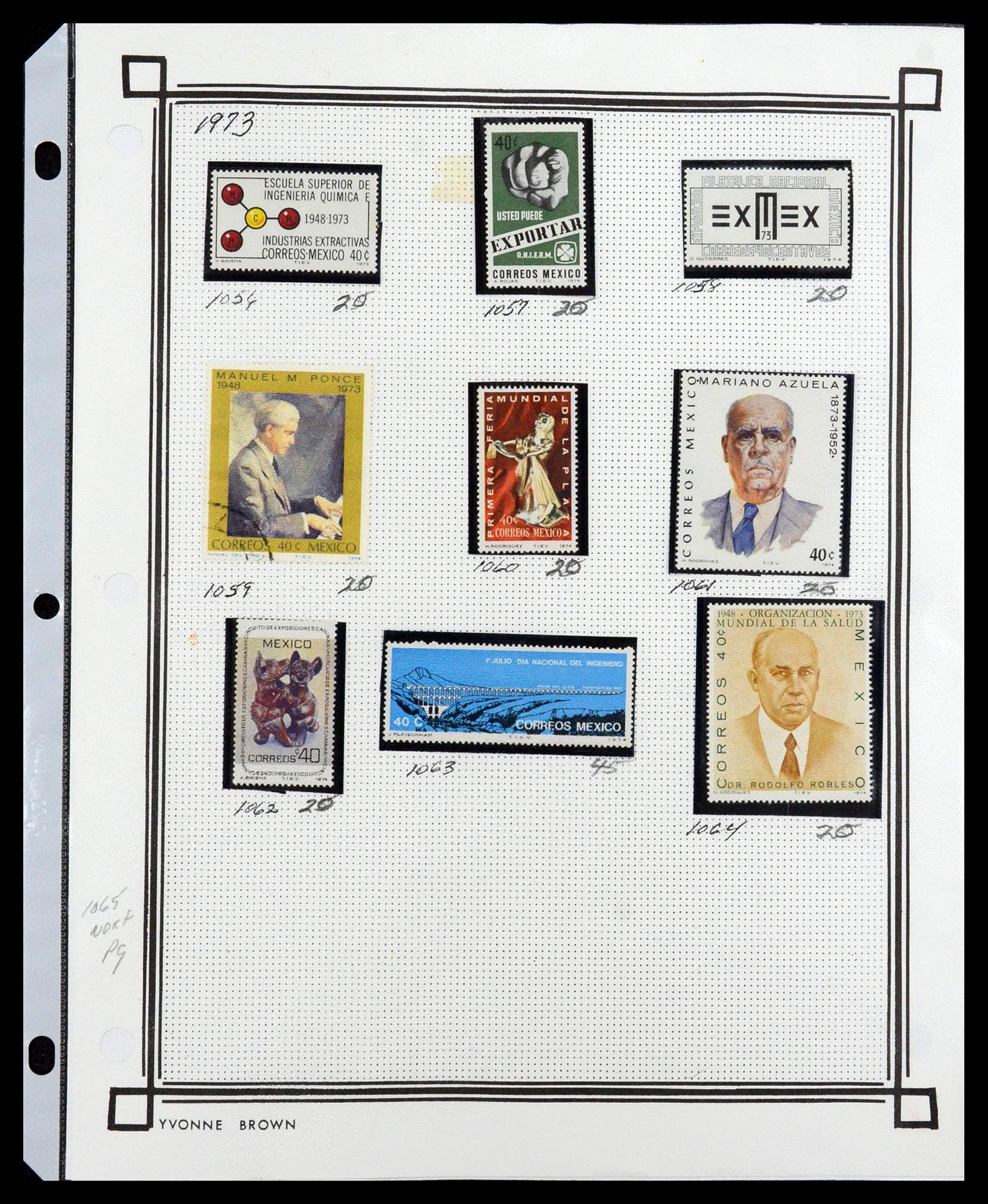 35172 073 - Postzegelverzameling 35172 Mexico 1882-1980.