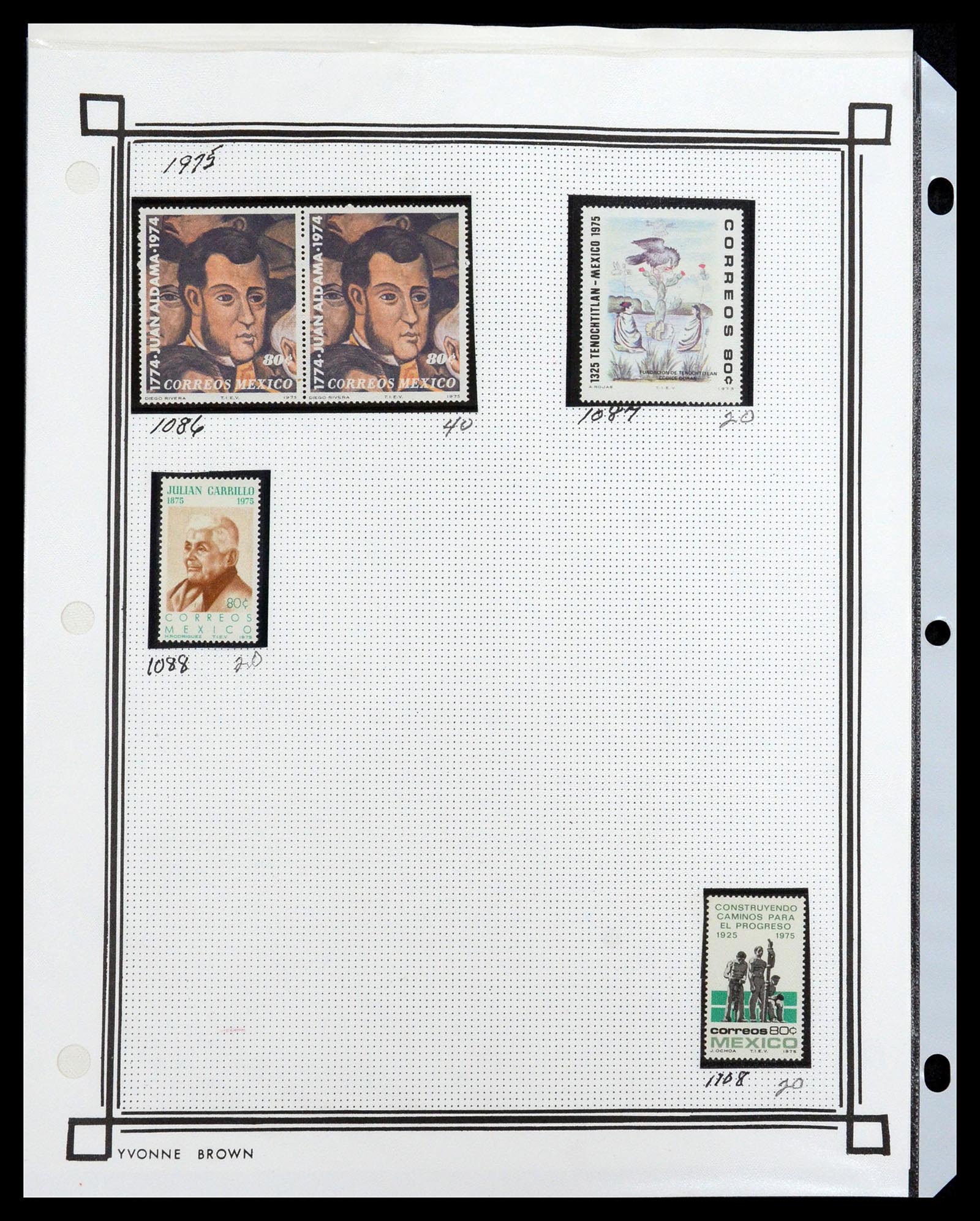 35172 076 - Postzegelverzameling 35172 Mexico 1882-1980.