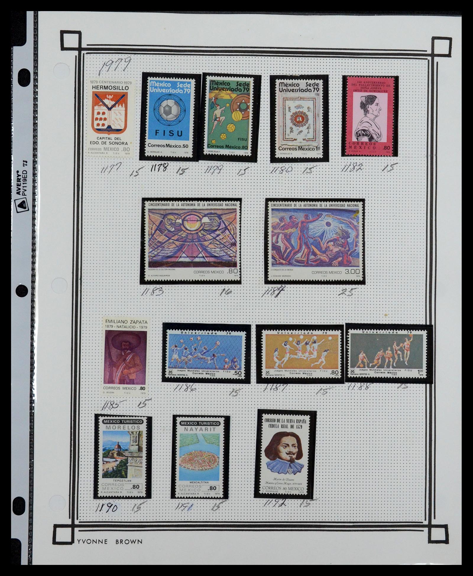 35172 091 - Postzegelverzameling 35172 Mexico 1882-1980.