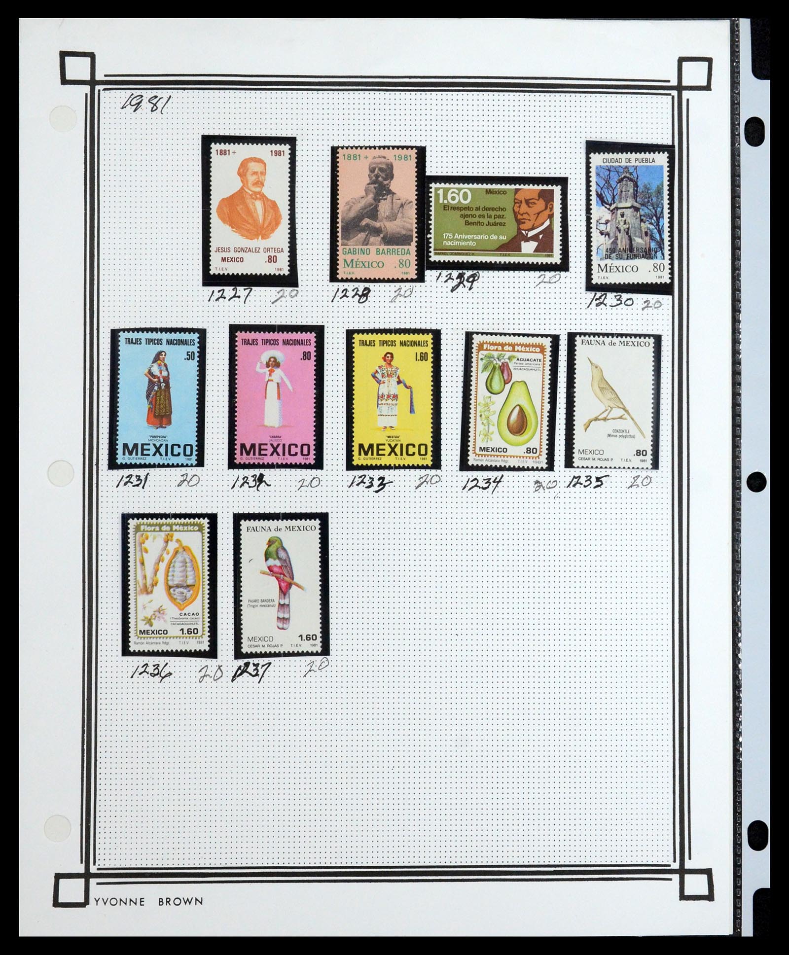 35172 098 - Postzegelverzameling 35172 Mexico 1882-1980.