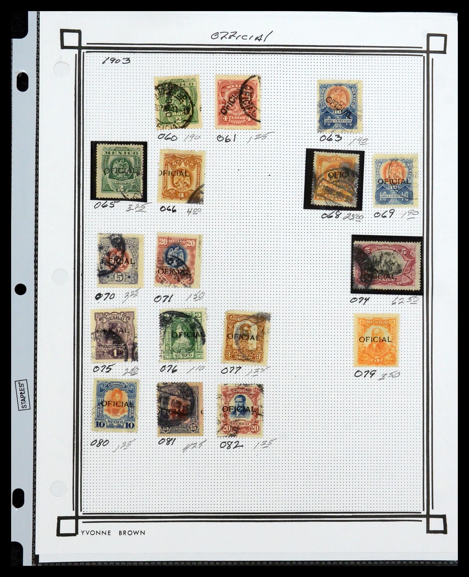 35172 327 - Postzegelverzameling 35172 Mexico 1882-1980.
