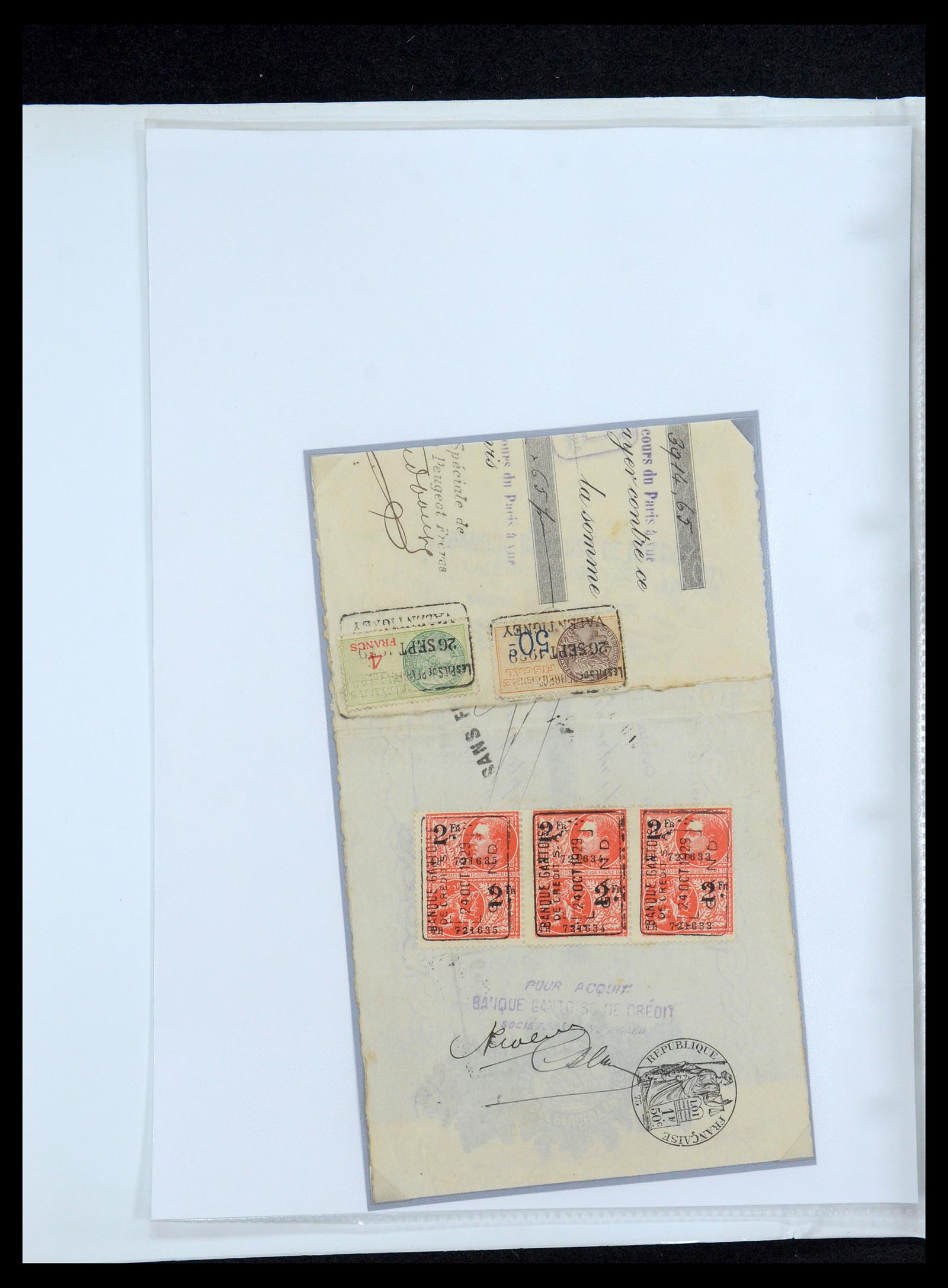 35177 0002 - Postzegelverzameling 35177 België fiscaalzegels 1923-1966.