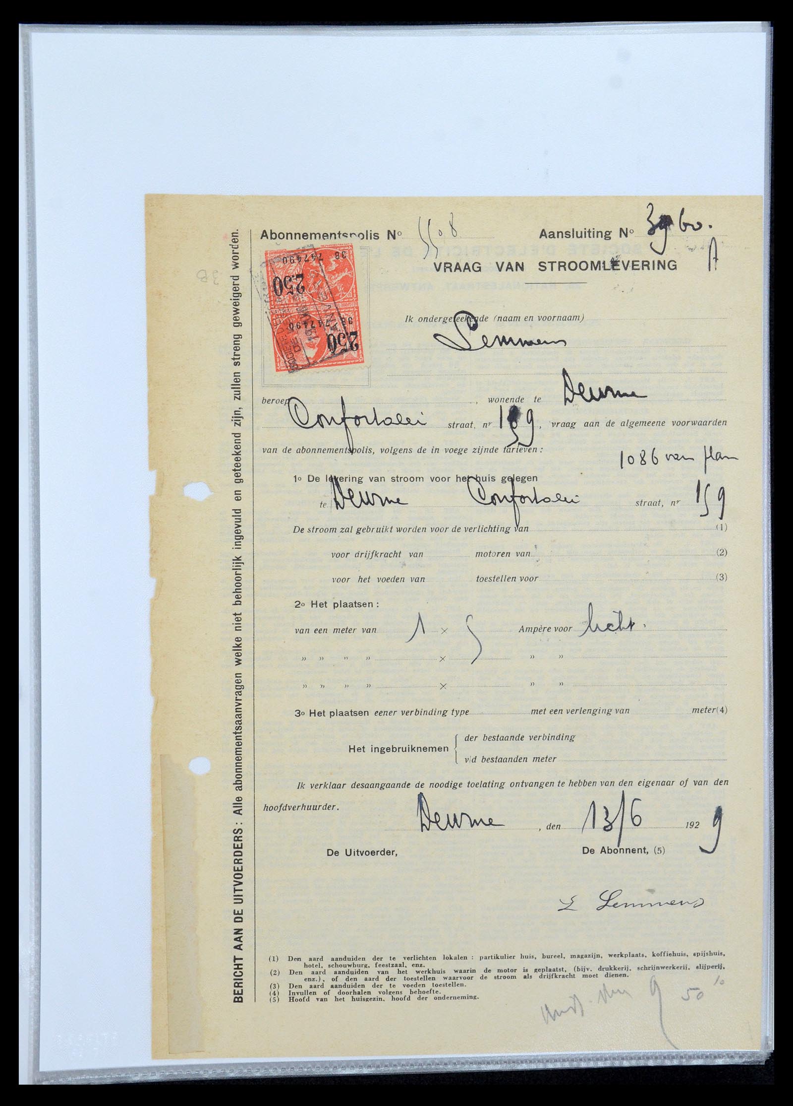 35177 0015 - Postzegelverzameling 35177 België fiscaalzegels 1923-1966.