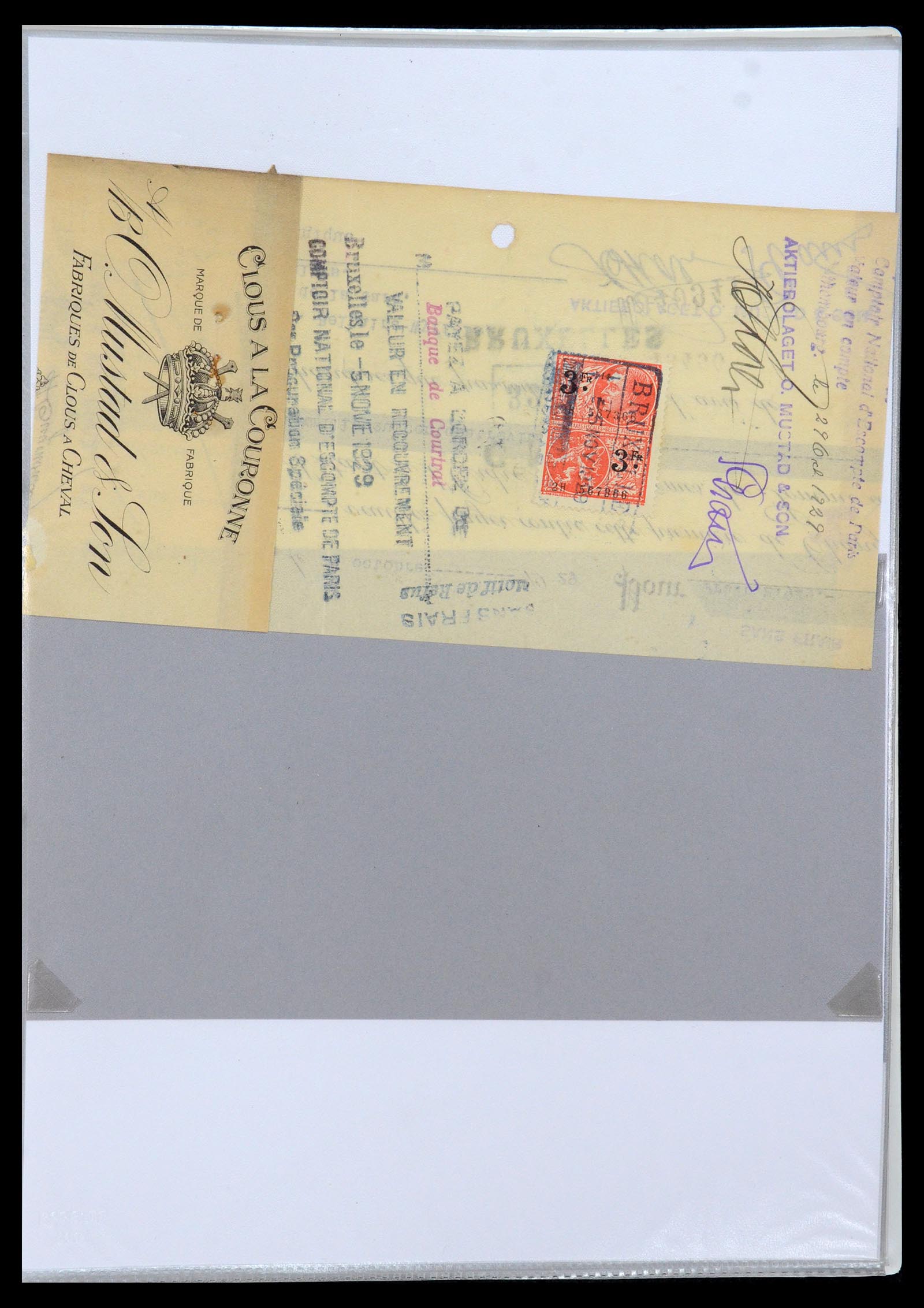 35177 0030 - Postzegelverzameling 35177 België fiscaalzegels 1923-1966.