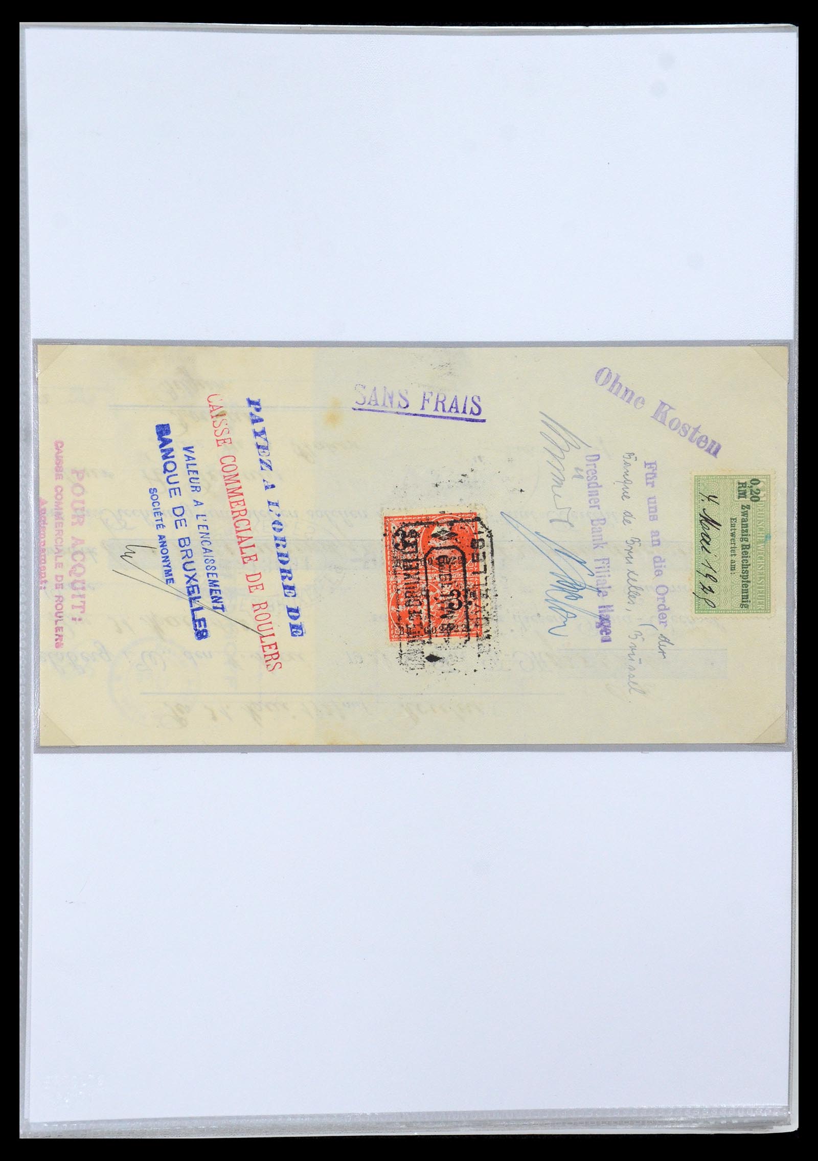 35177 0032 - Postzegelverzameling 35177 België fiscaalzegels 1923-1966.