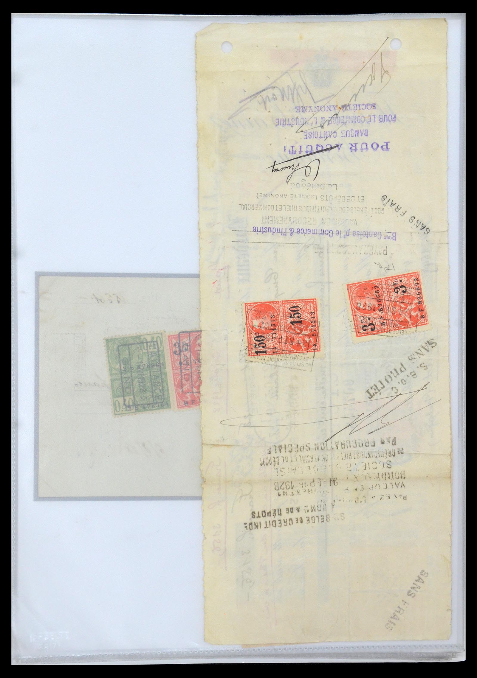 35177 0037 - Postzegelverzameling 35177 België fiscaalzegels 1923-1966.
