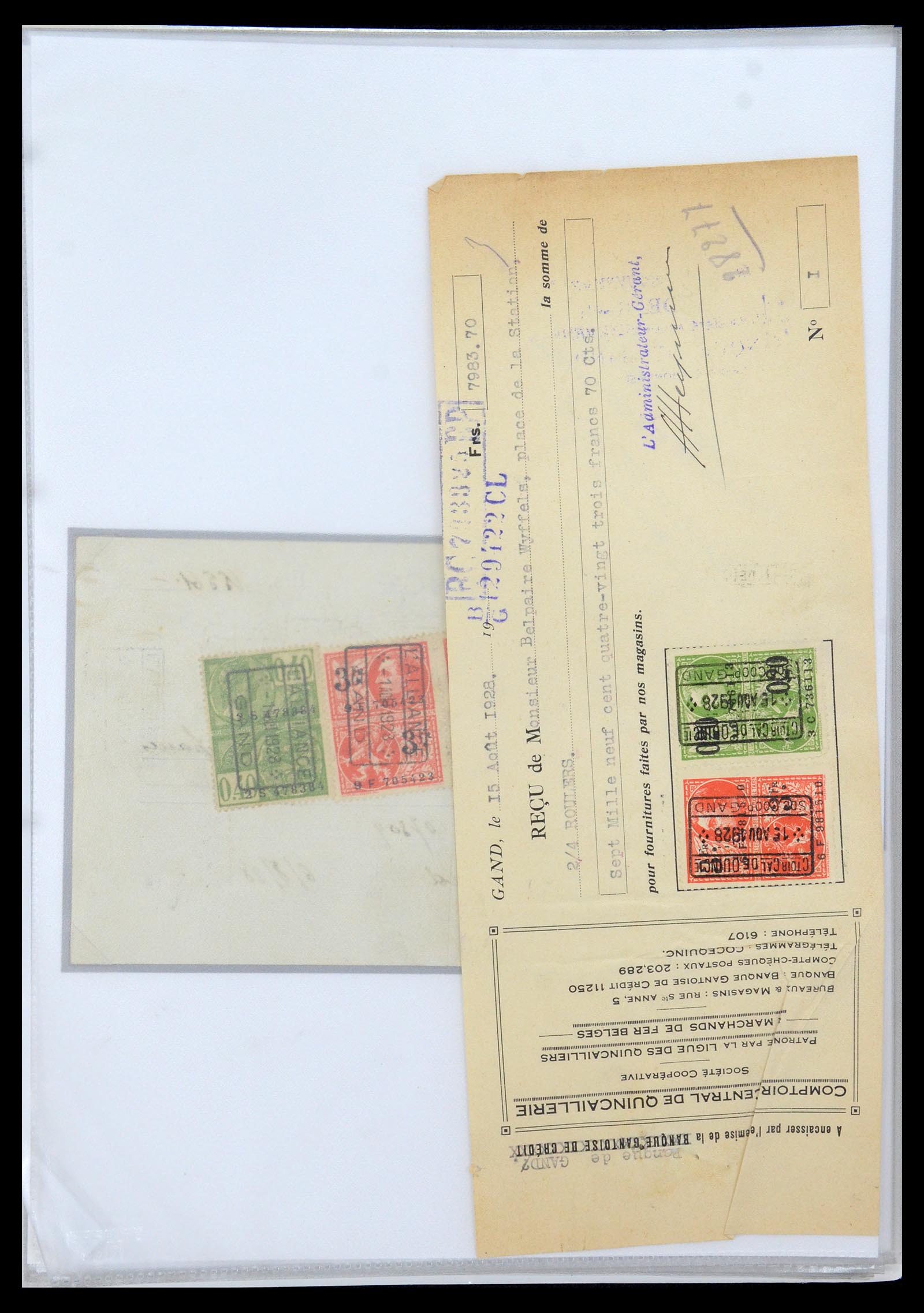 35177 0038 - Postzegelverzameling 35177 België fiscaalzegels 1923-1966.