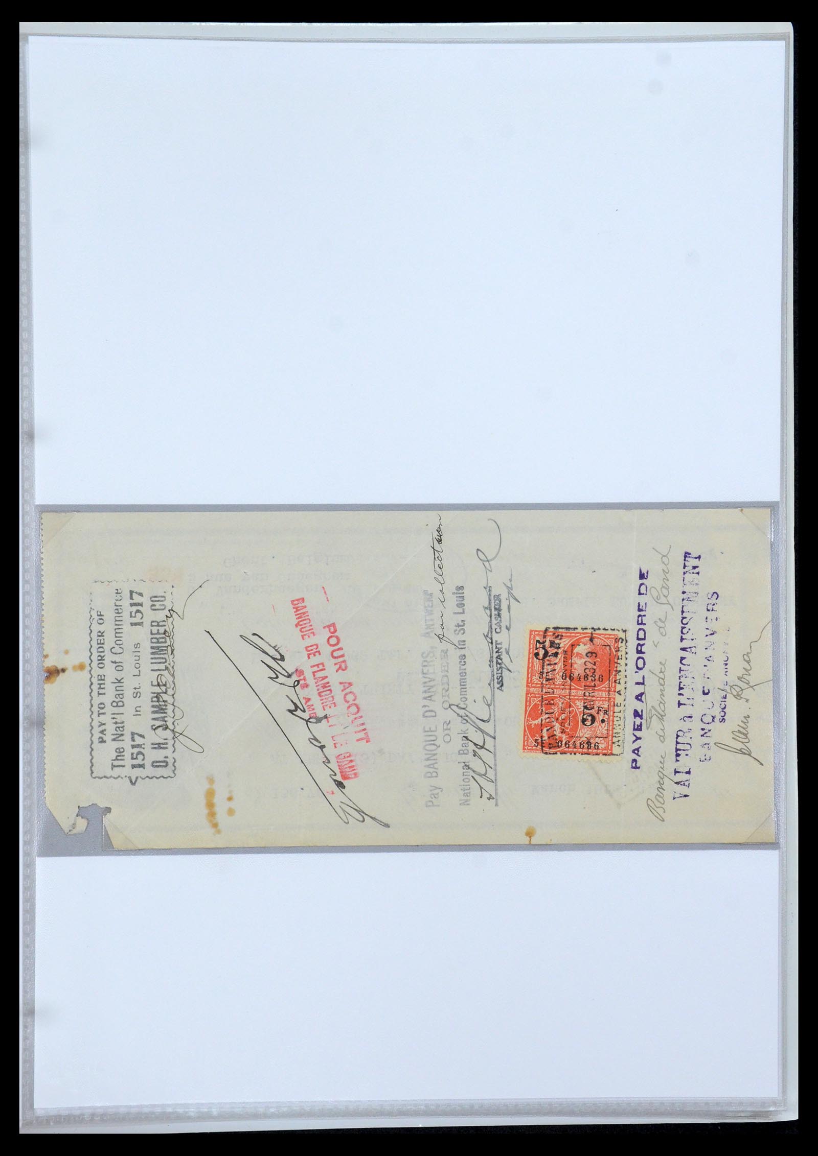 35177 0049 - Postzegelverzameling 35177 België fiscaalzegels 1923-1966.