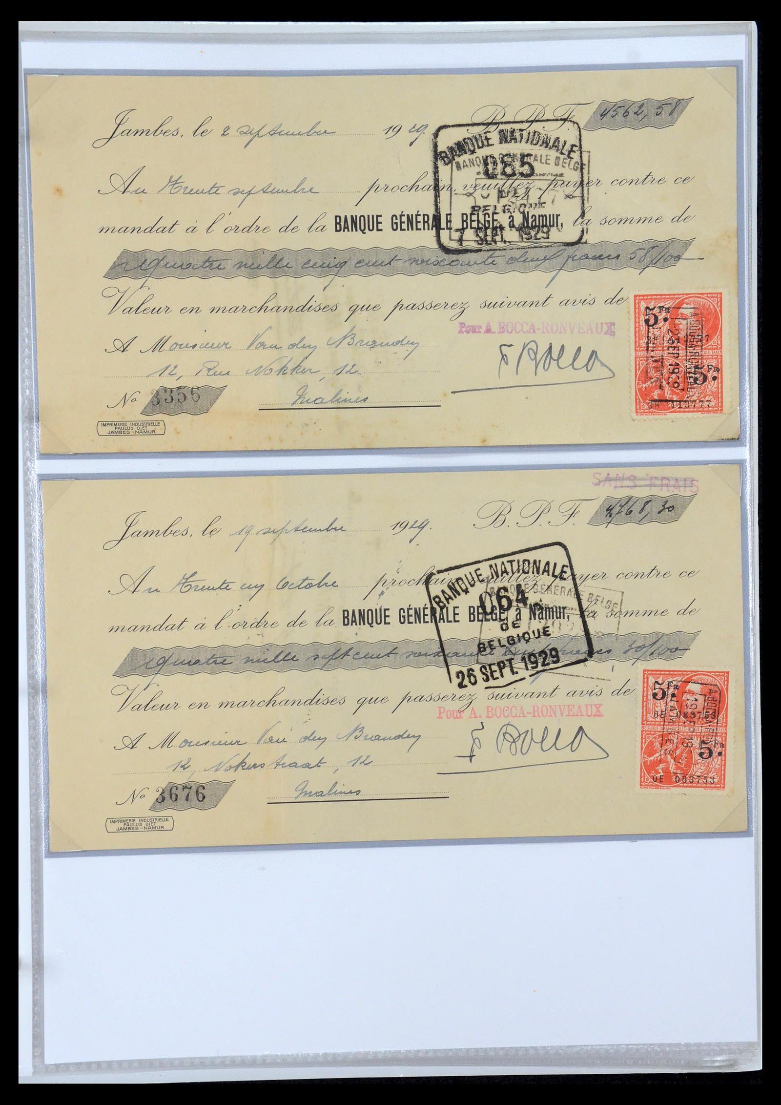 35177 0051 - Postzegelverzameling 35177 België fiscaalzegels 1923-1966.