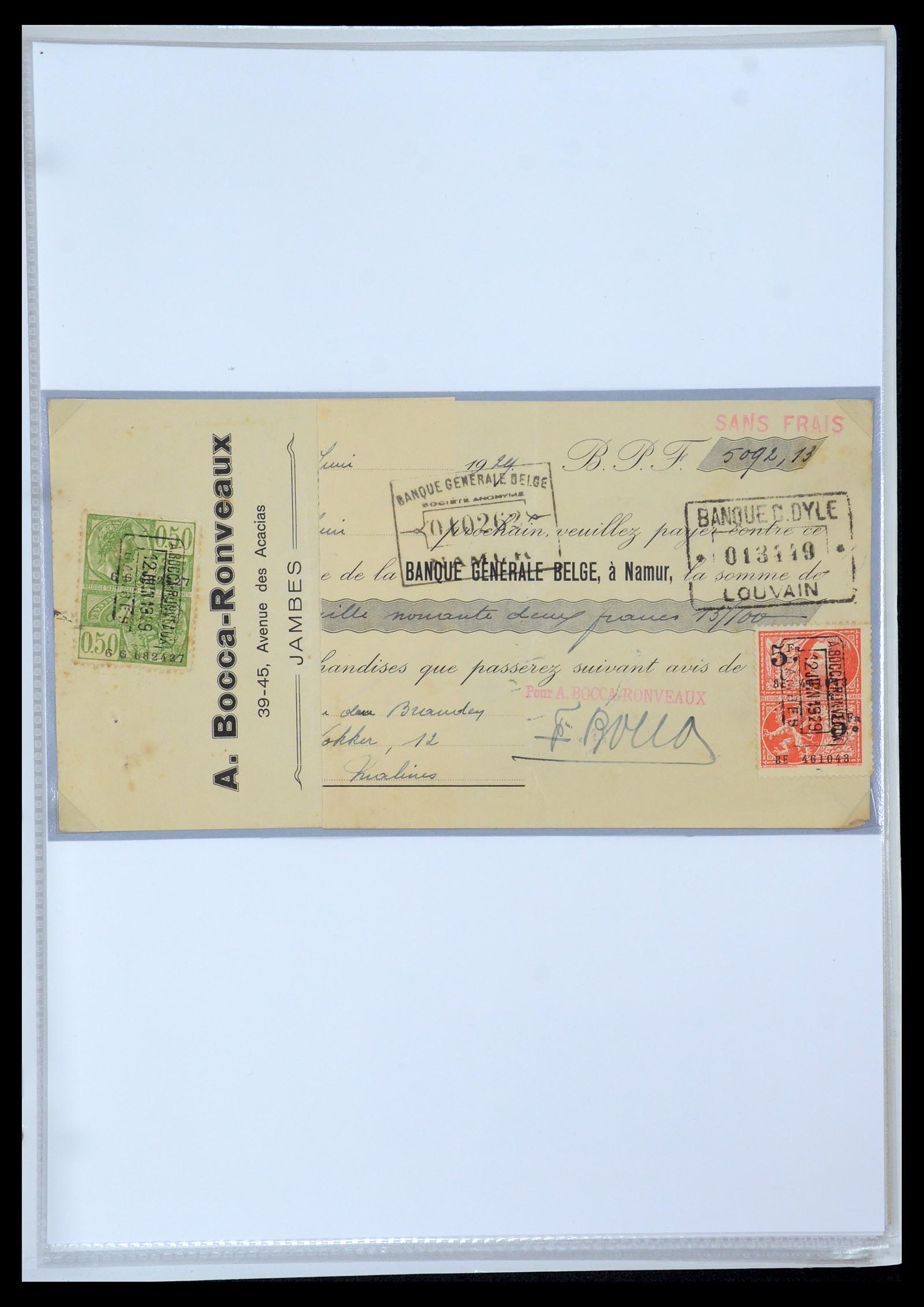 35177 0056 - Postzegelverzameling 35177 België fiscaalzegels 1923-1966.