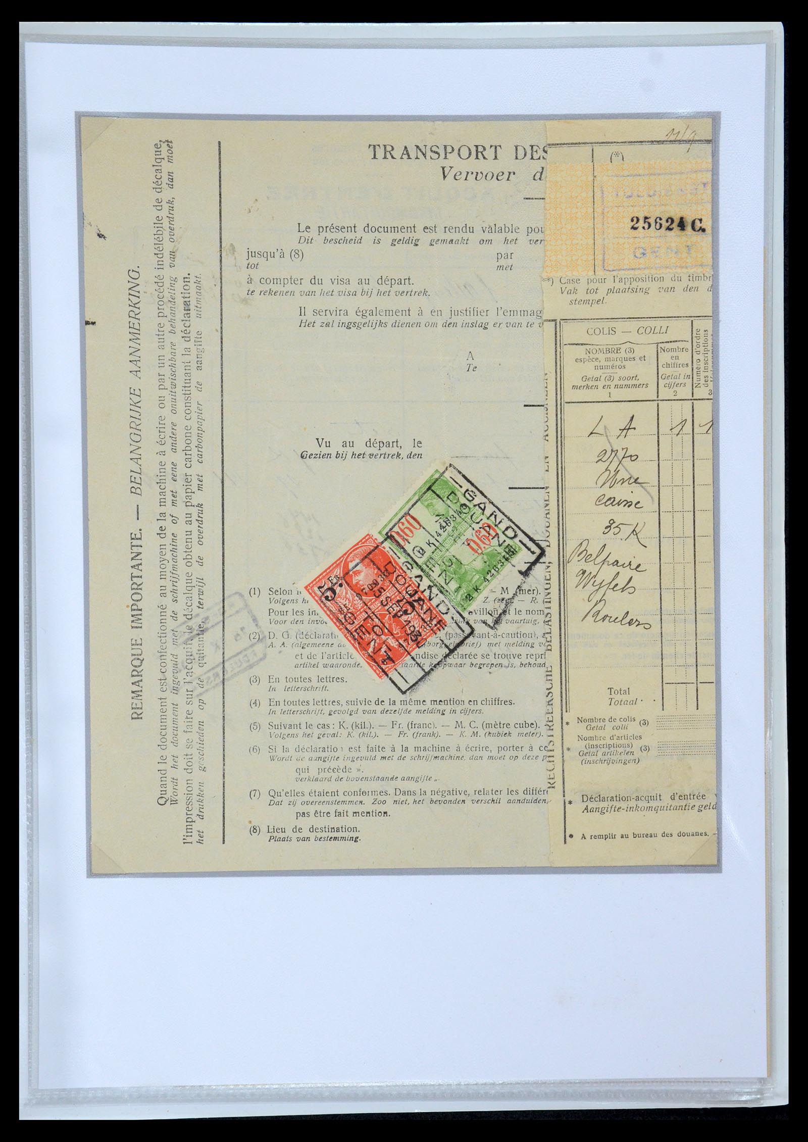 35177 0059 - Postzegelverzameling 35177 België fiscaalzegels 1923-1966.