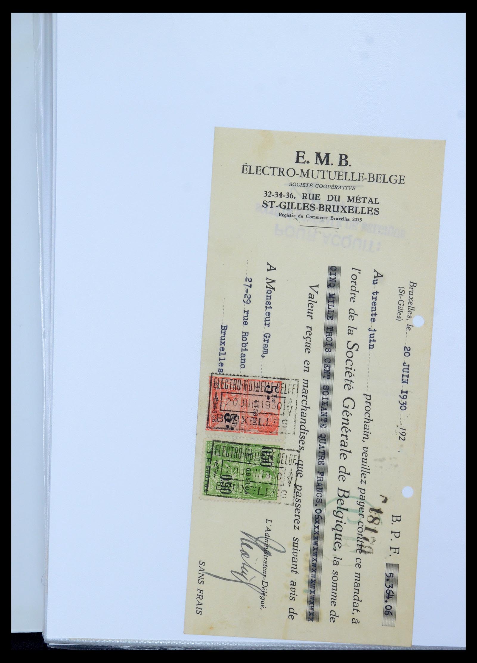 35177 1264 - Postzegelverzameling 35177 België fiscaalzegels 1923-1966.