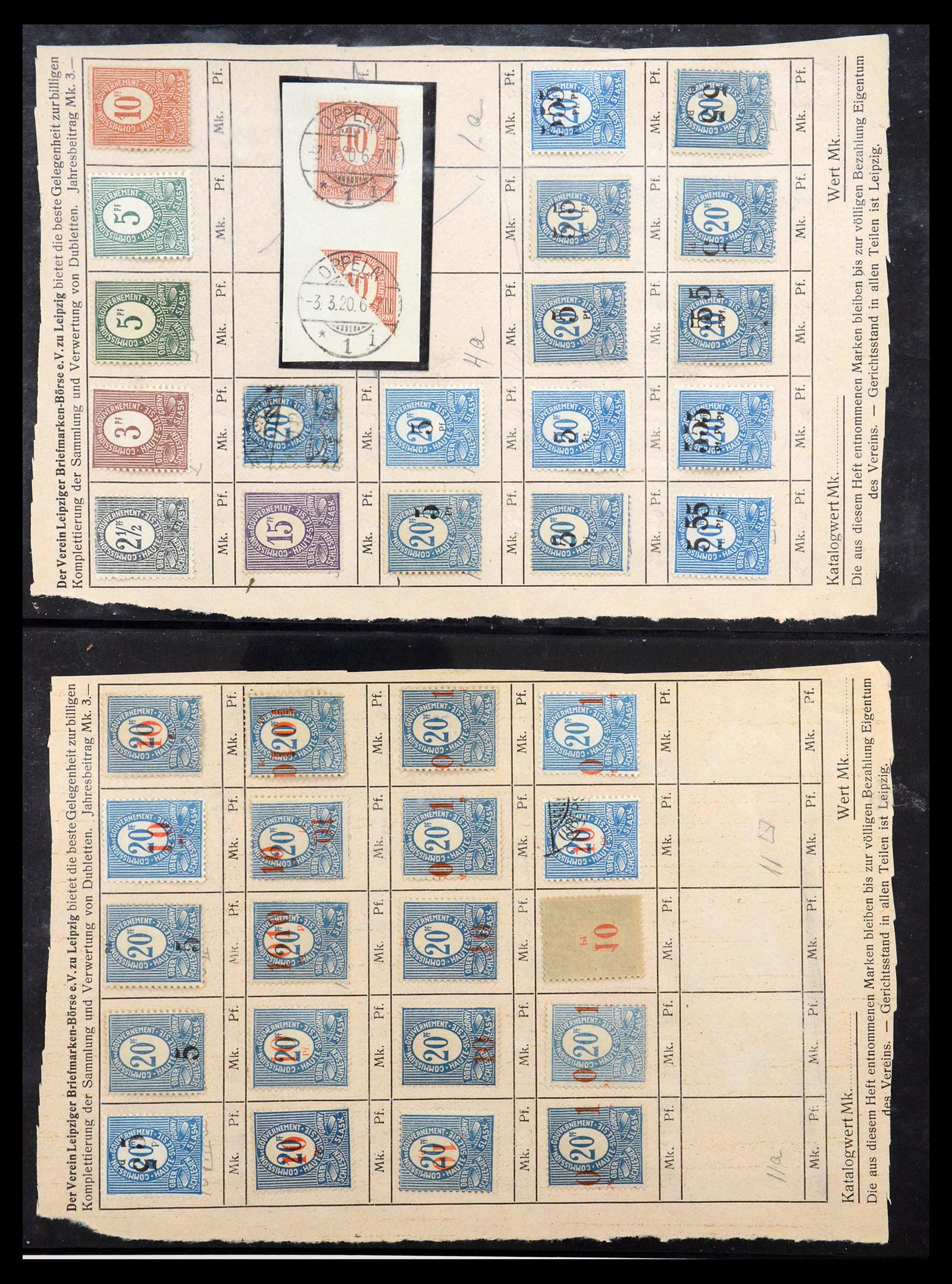35179 002 - Stamp Collection 35179 Oberschlesien 1920.