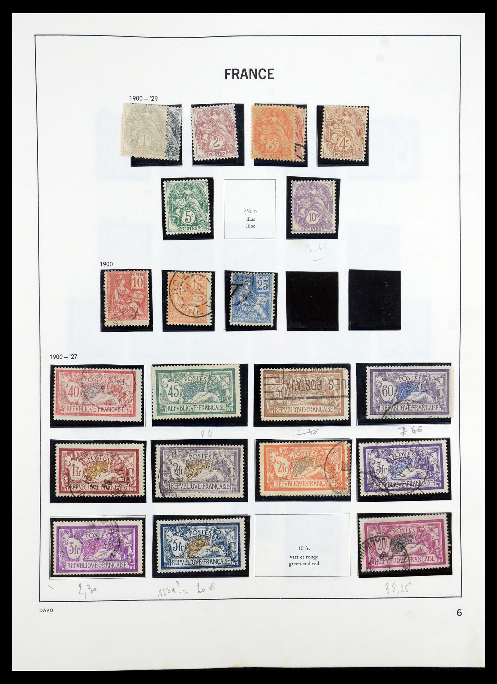 35184 006 - Postzegelverzameling 35184 Frankrijk 1849-1993.
