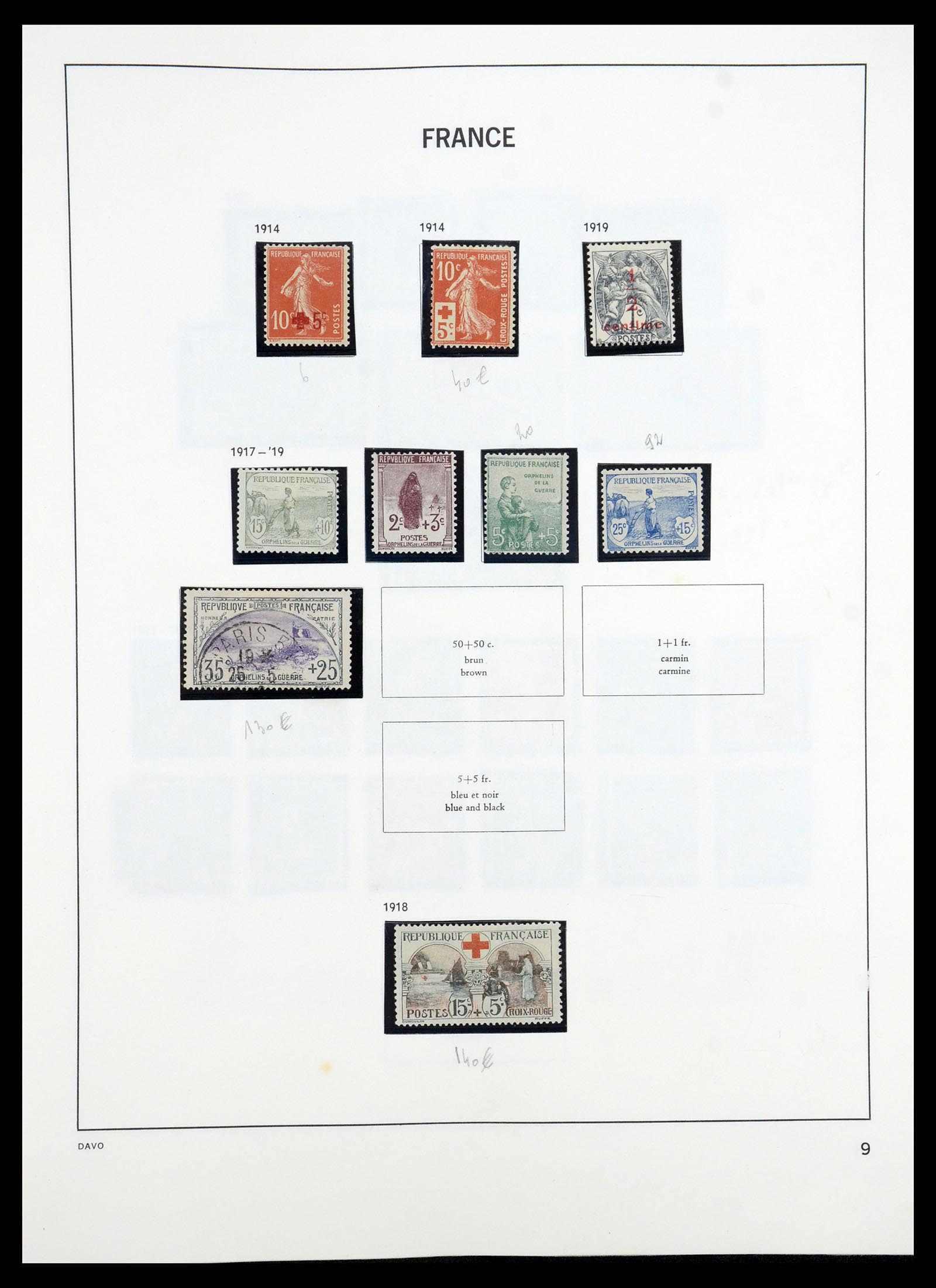 35184 009 - Postzegelverzameling 35184 Frankrijk 1849-1993.