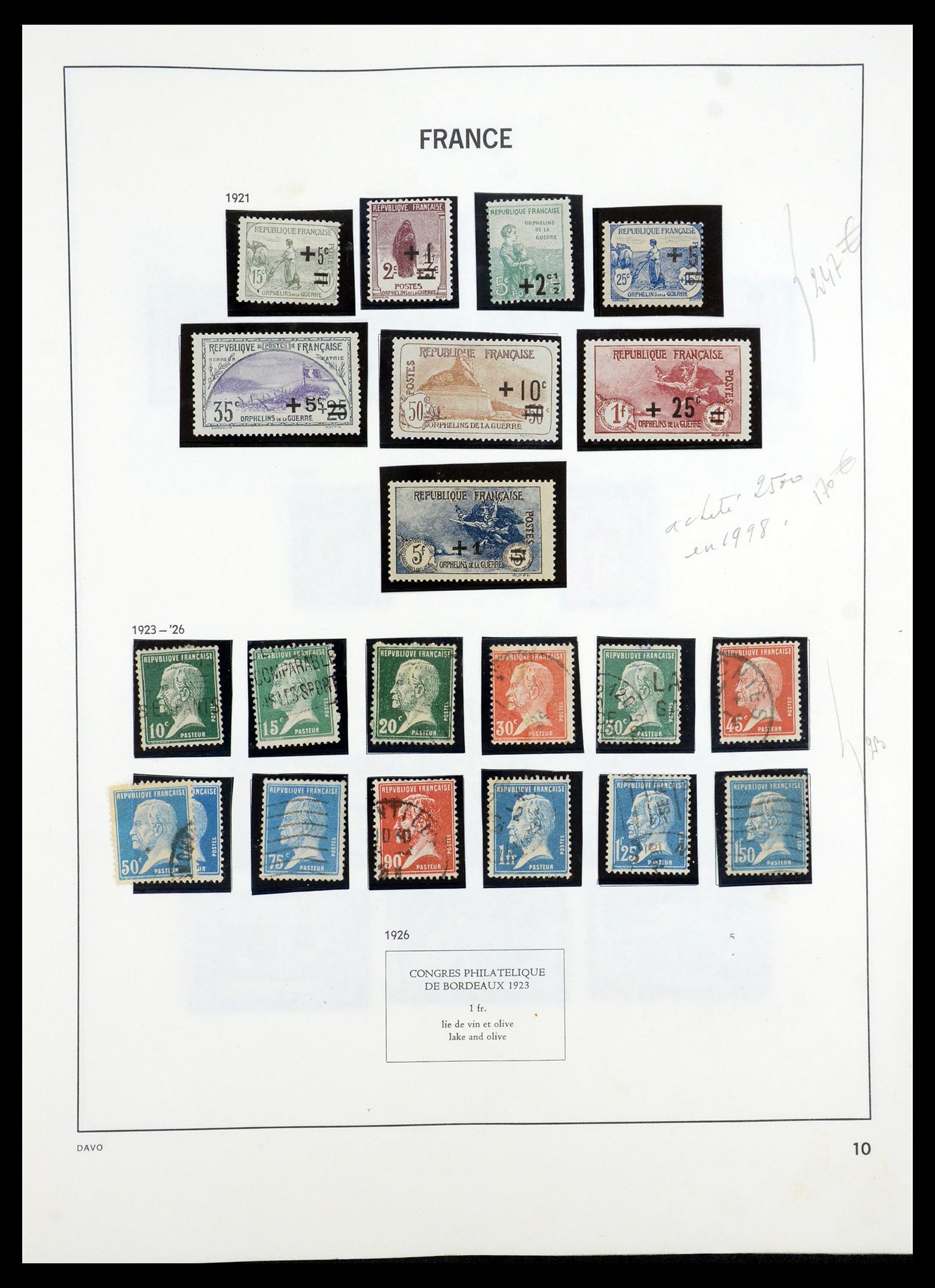 35184 010 - Postzegelverzameling 35184 Frankrijk 1849-1993.