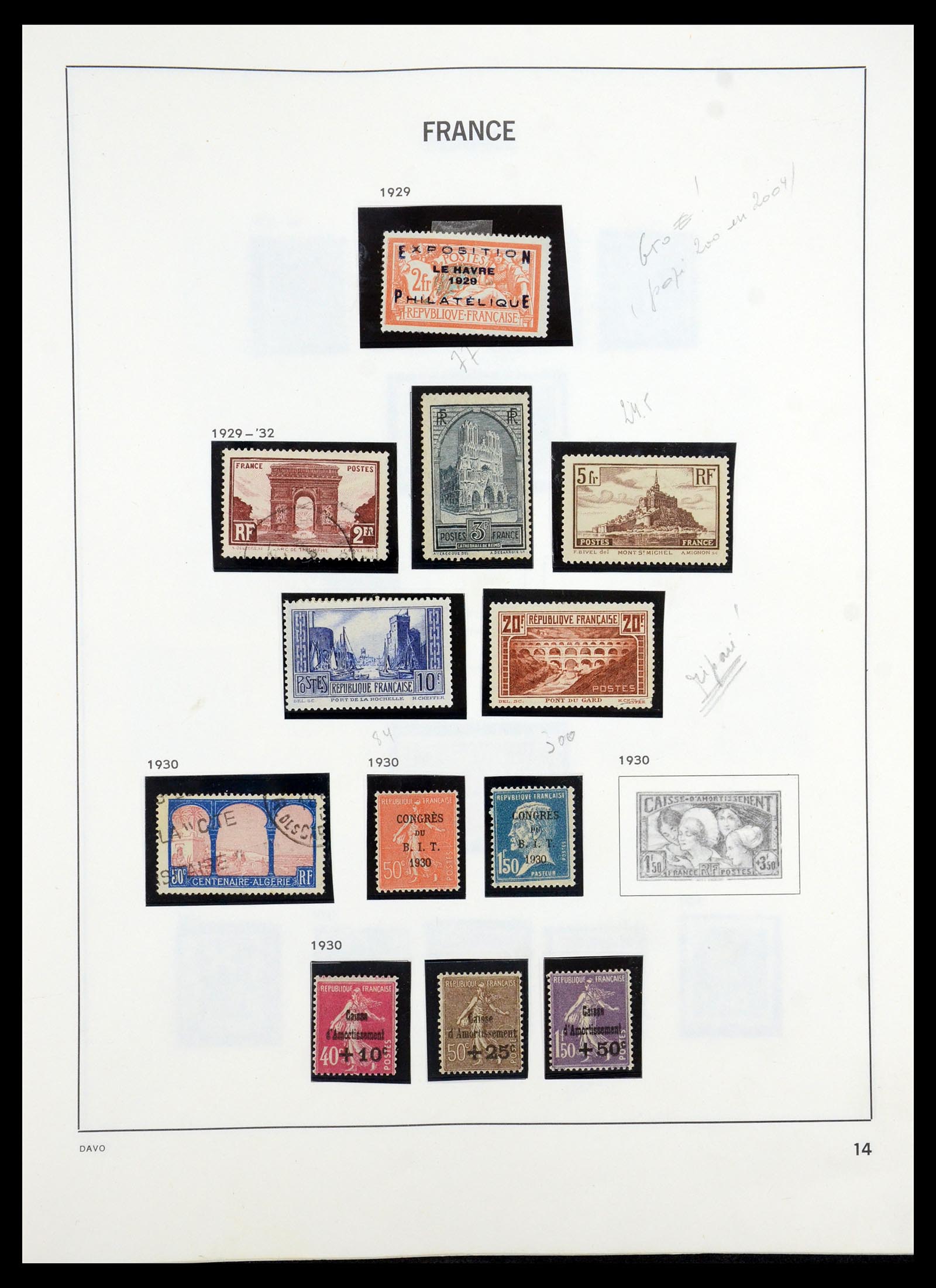 35184 014 - Postzegelverzameling 35184 Frankrijk 1849-1993.