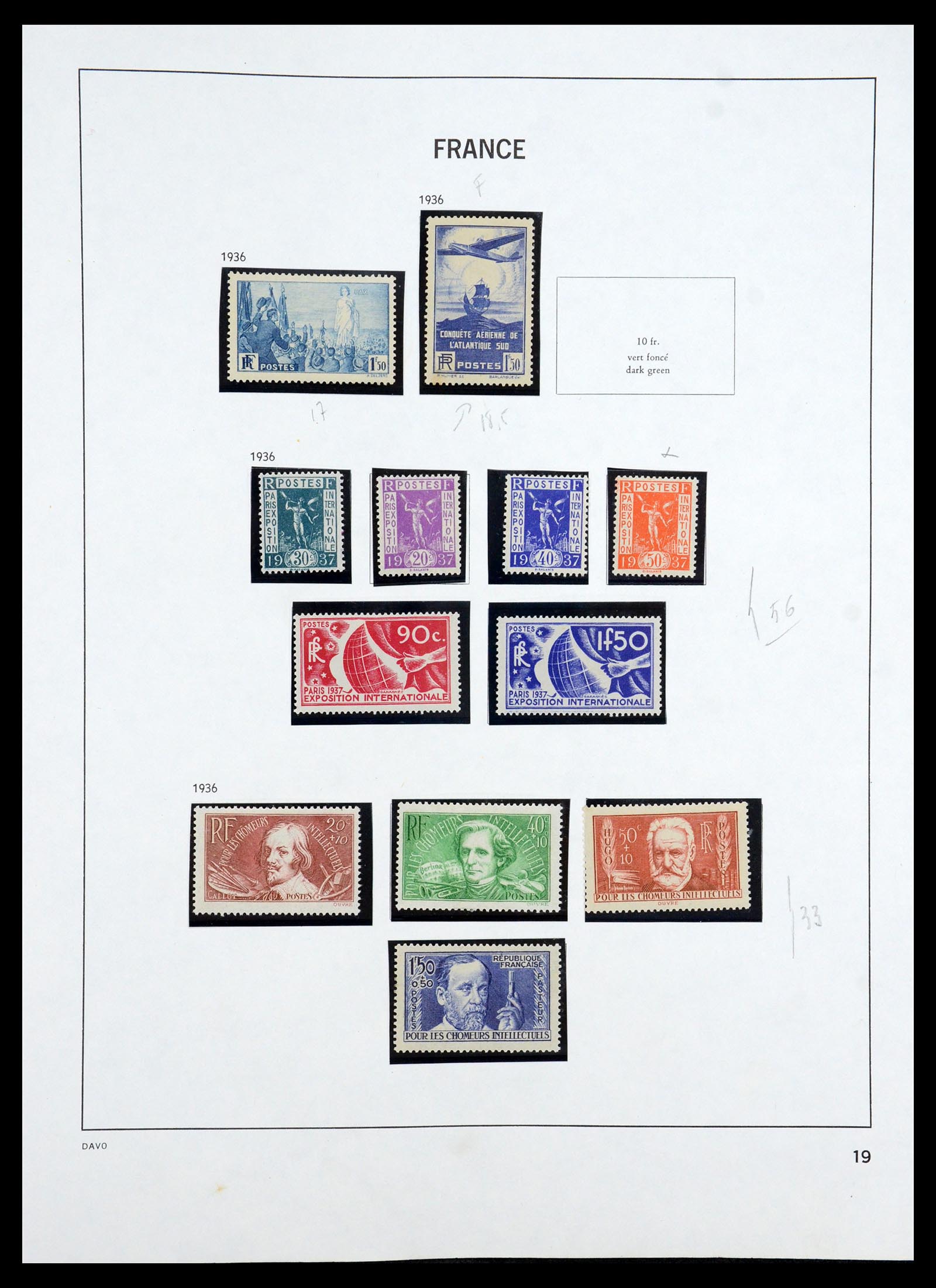 35184 019 - Postzegelverzameling 35184 Frankrijk 1849-1993.