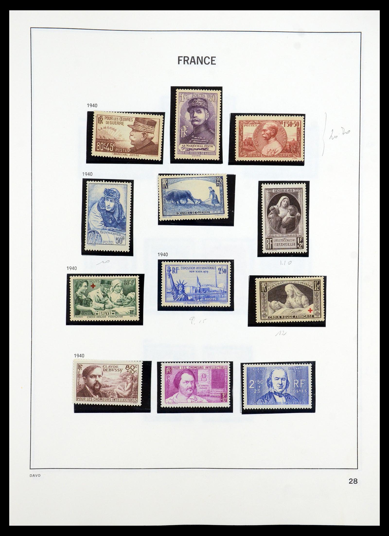 35184 028 - Postzegelverzameling 35184 Frankrijk 1849-1993.