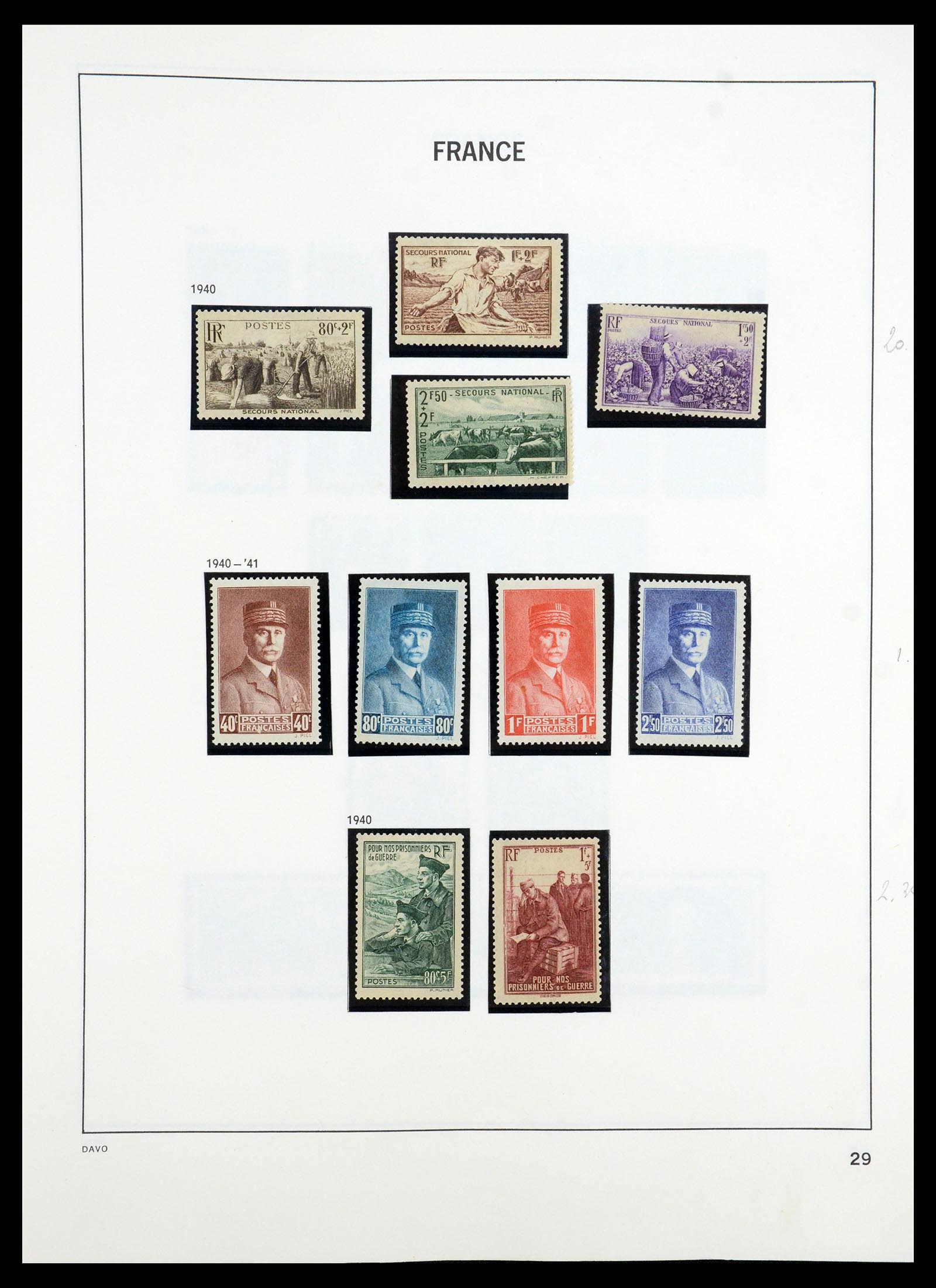 35184 029 - Postzegelverzameling 35184 Frankrijk 1849-1993.