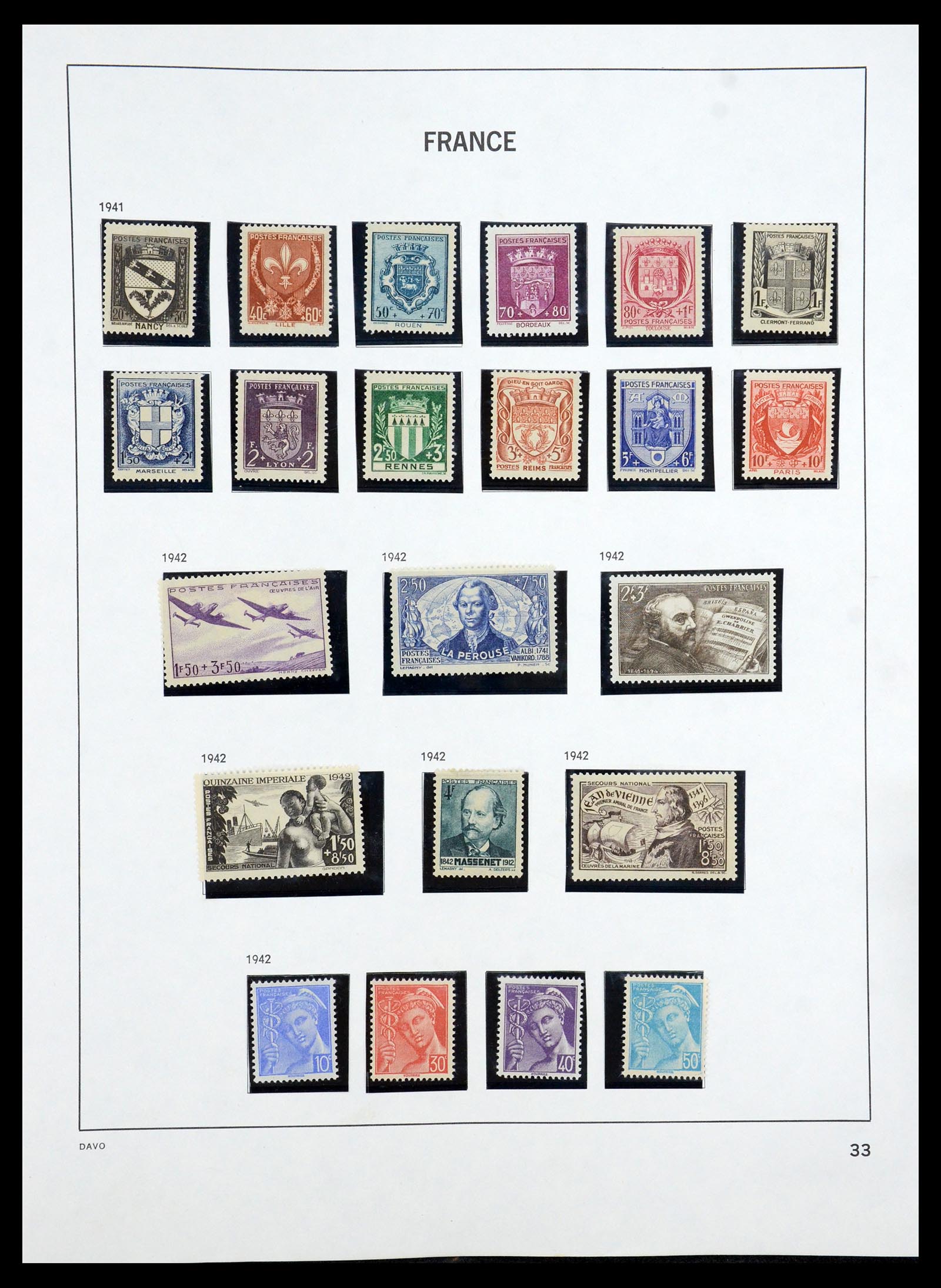 35184 033 - Postzegelverzameling 35184 Frankrijk 1849-1993.