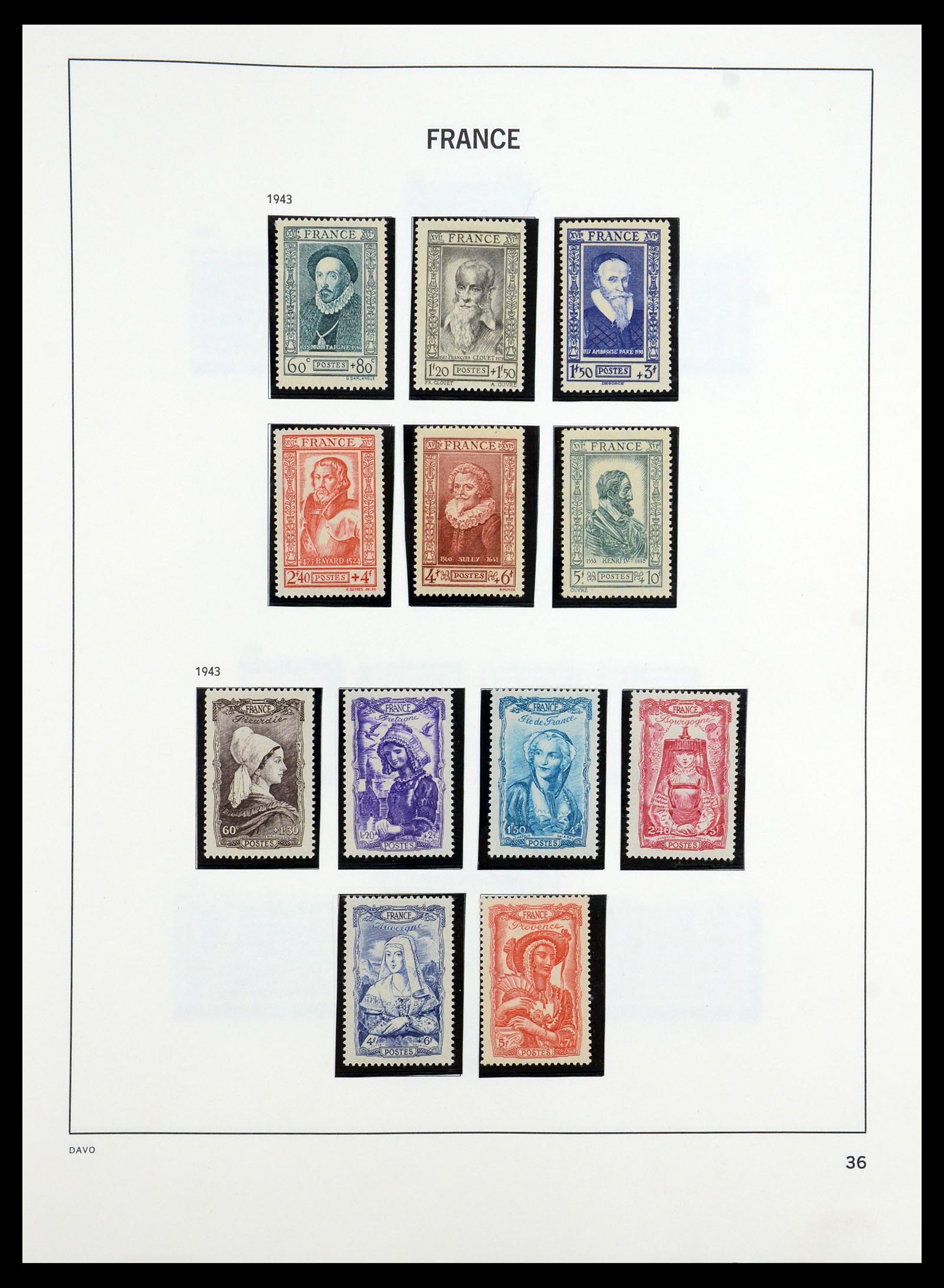 35184 036 - Stamp Collection 35184 France 1849-1993.