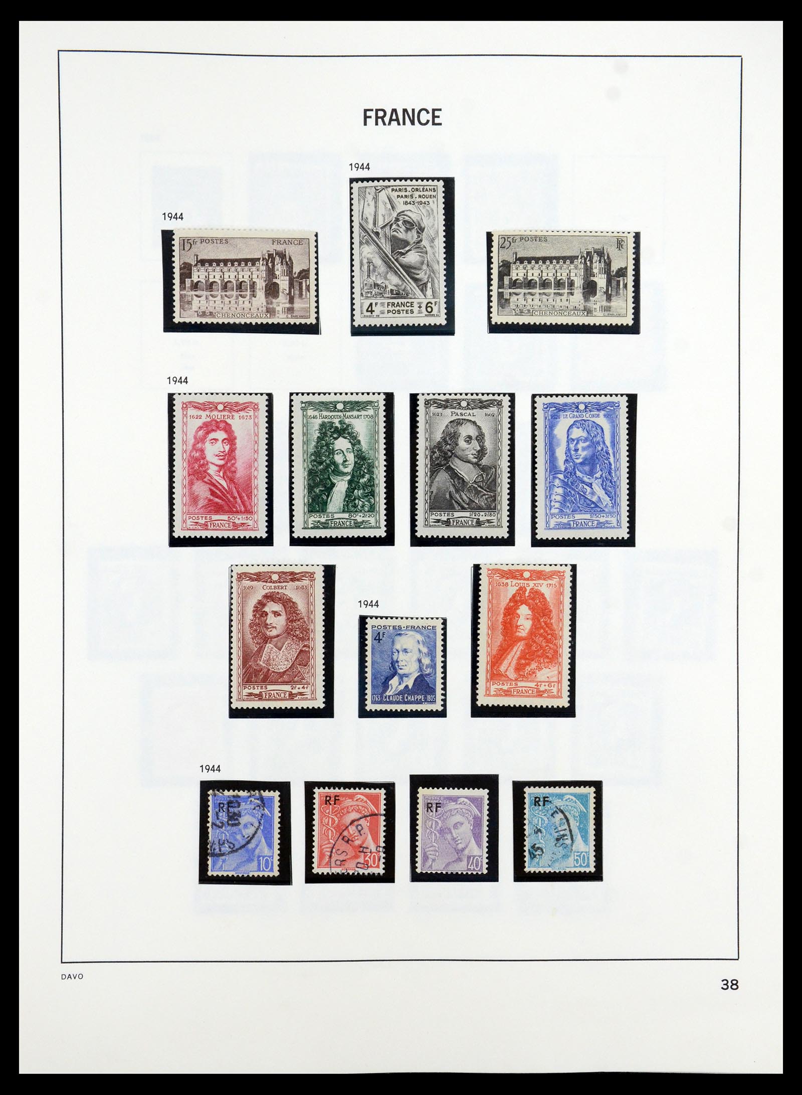 35184 038 - Stamp Collection 35184 France 1849-1993.
