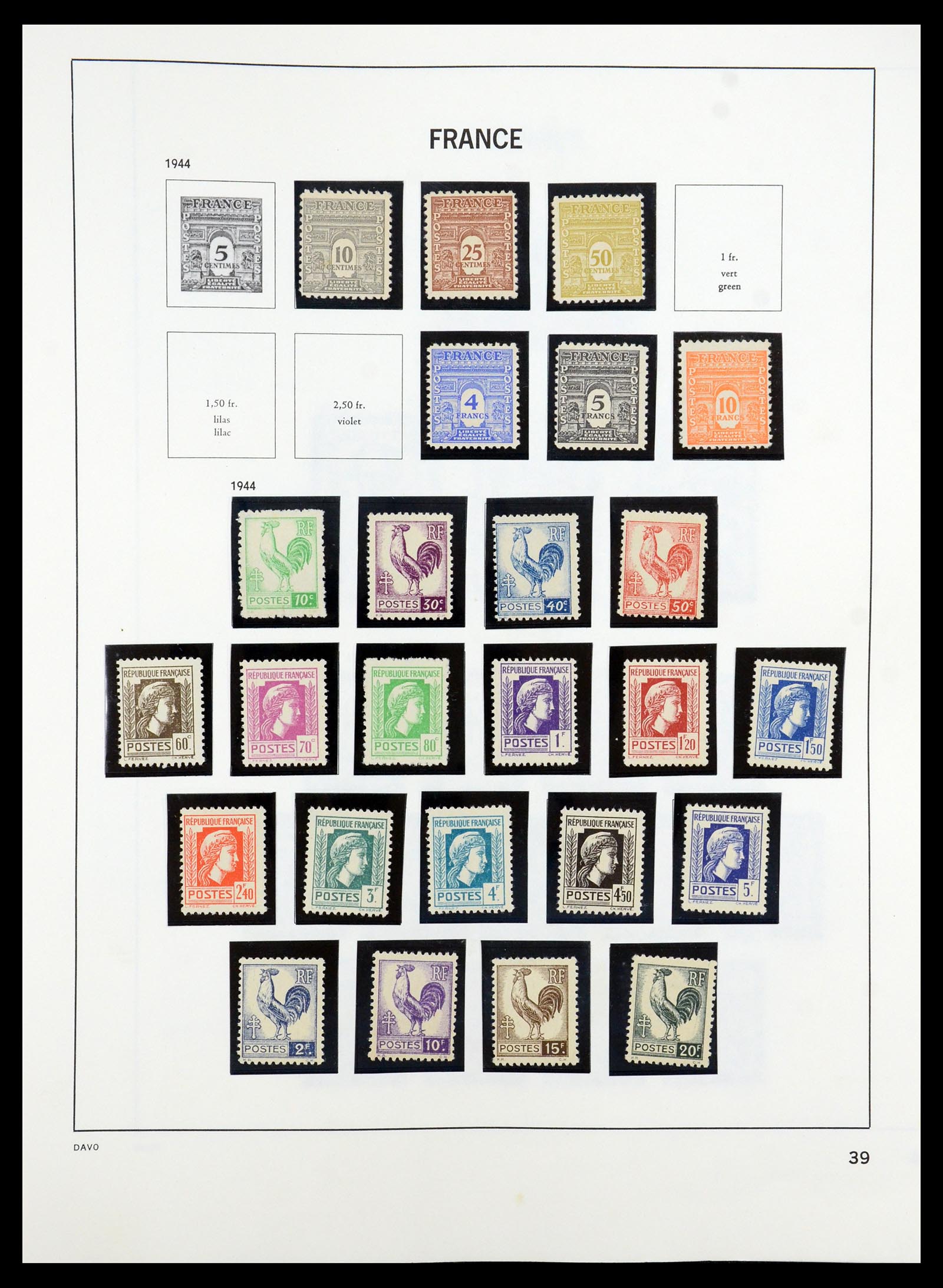 35184 039 - Postzegelverzameling 35184 Frankrijk 1849-1993.