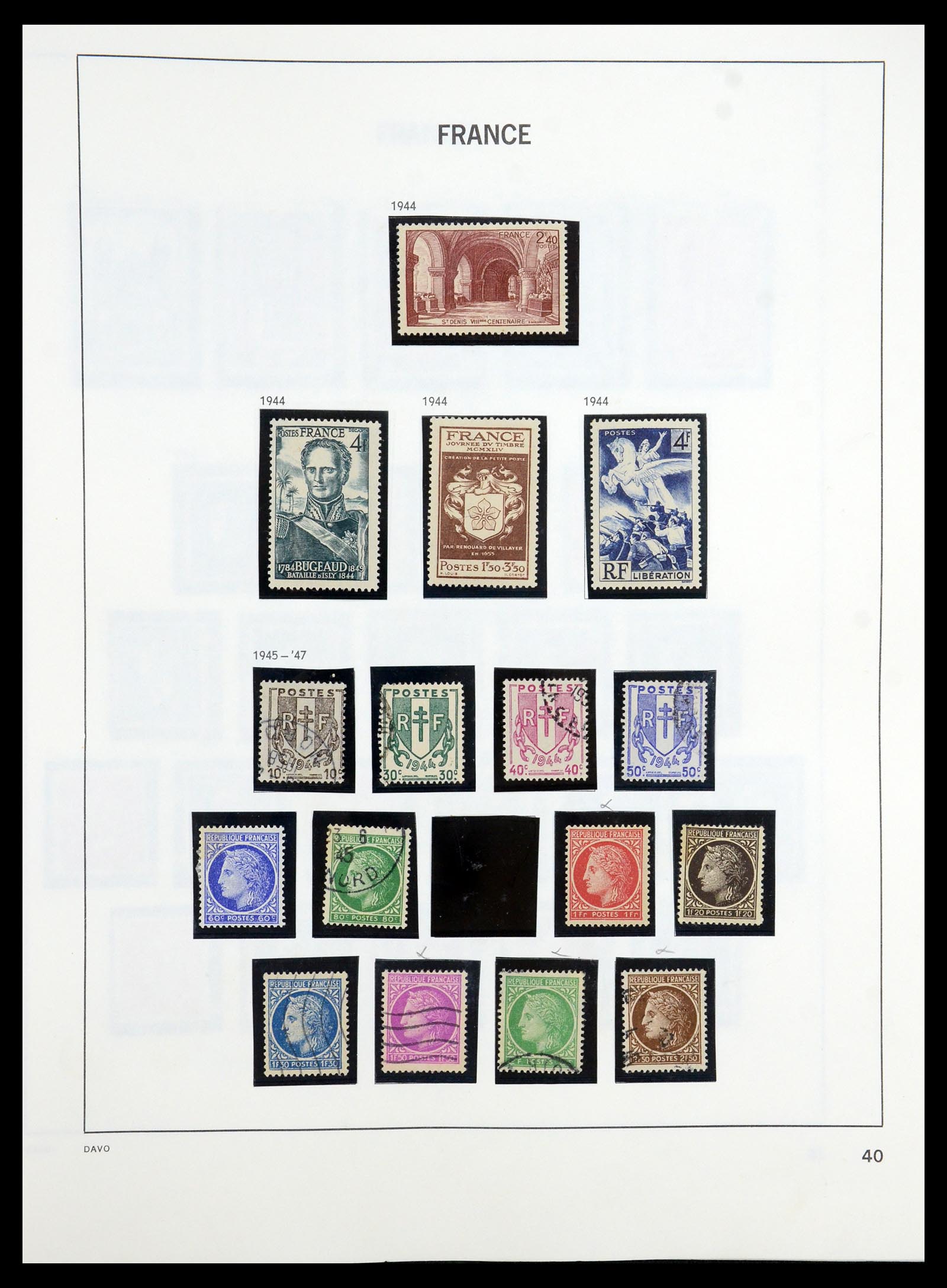 35184 040 - Postzegelverzameling 35184 Frankrijk 1849-1993.