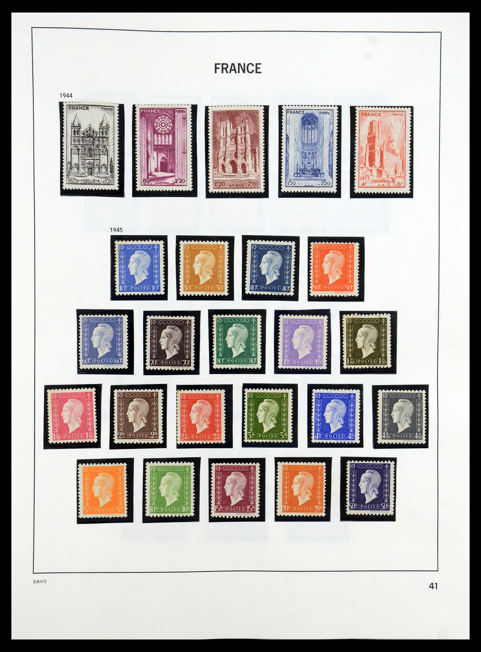 35184 041 - Postzegelverzameling 35184 Frankrijk 1849-1993.