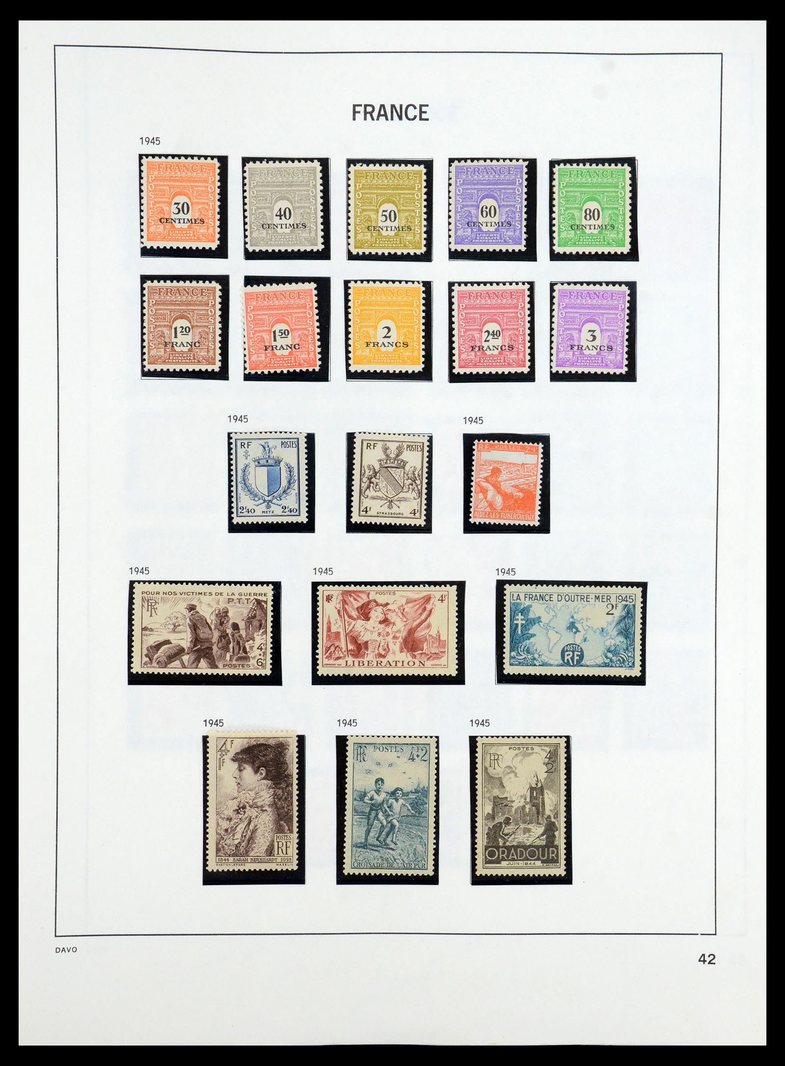 35184 042 - Postzegelverzameling 35184 Frankrijk 1849-1993.