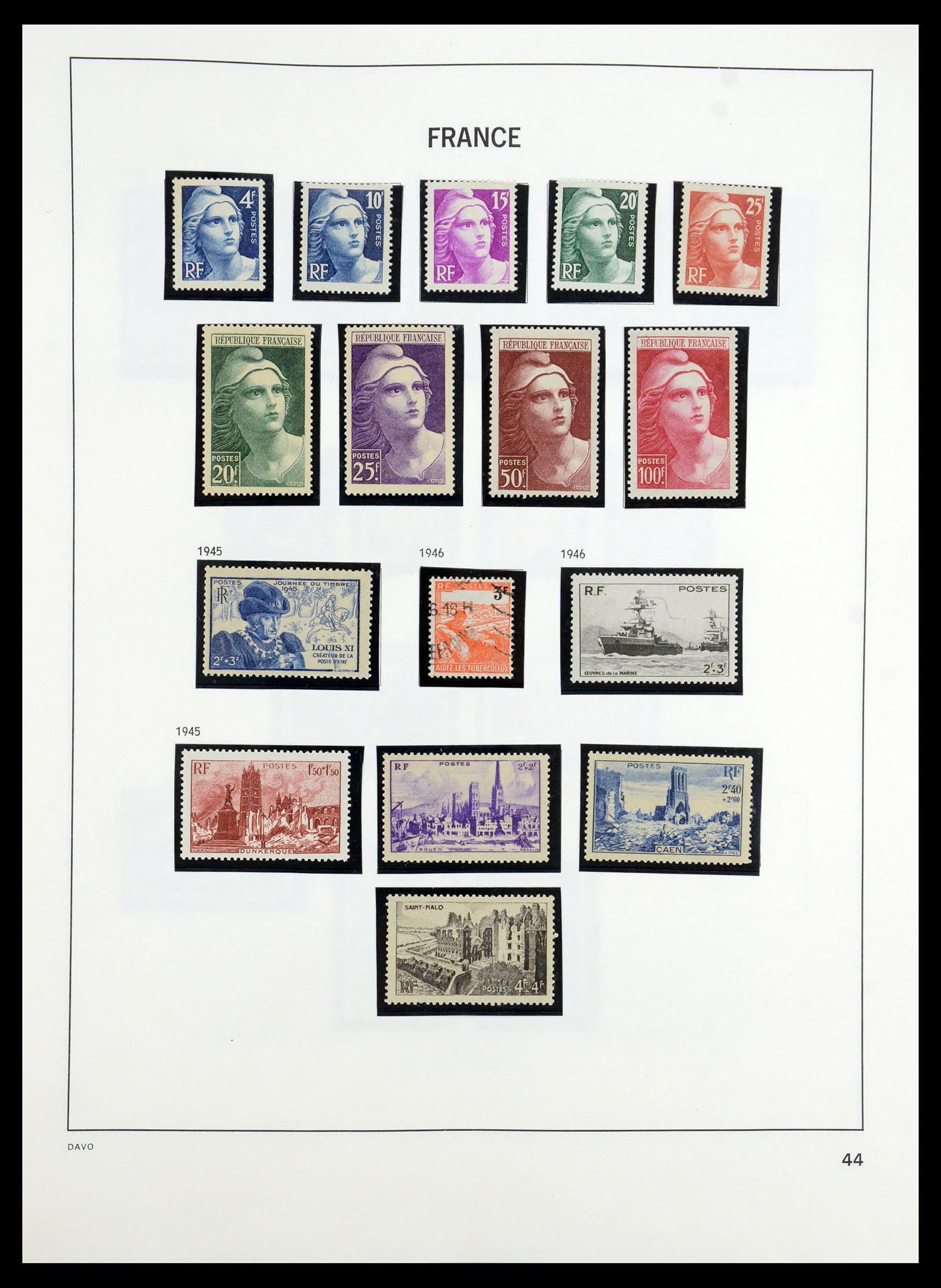 35184 044 - Stamp Collection 35184 France 1849-1993.