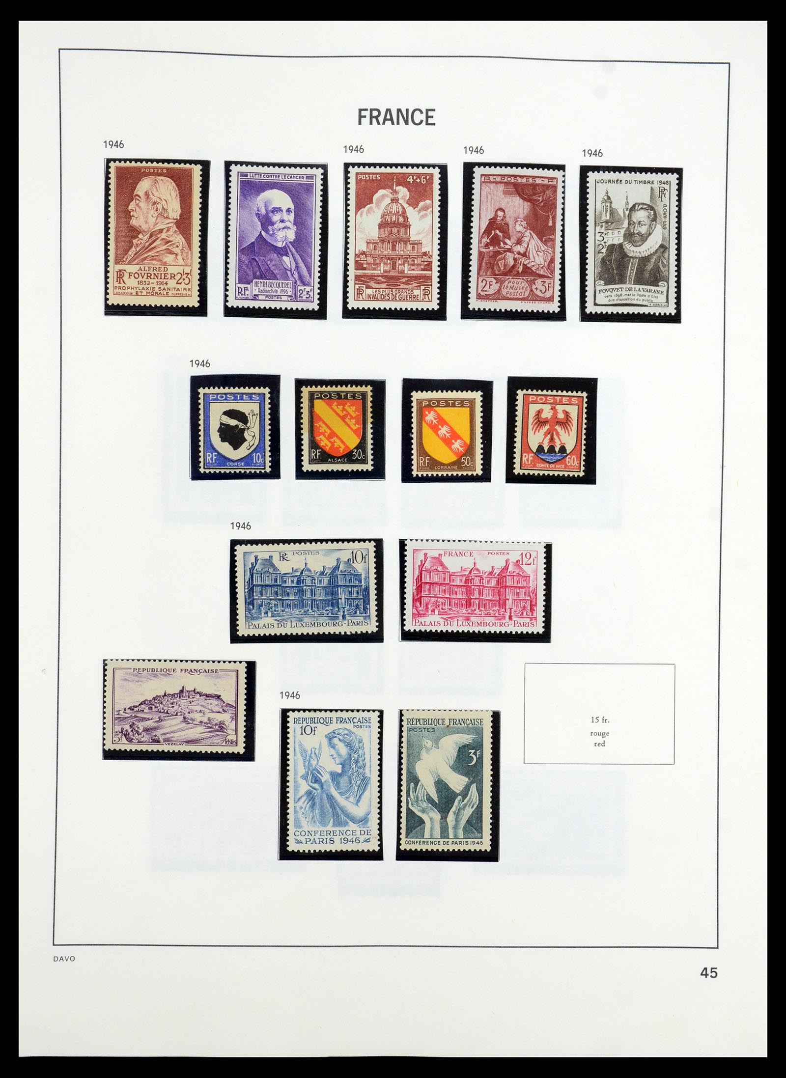 35184 045 - Postzegelverzameling 35184 Frankrijk 1849-1993.