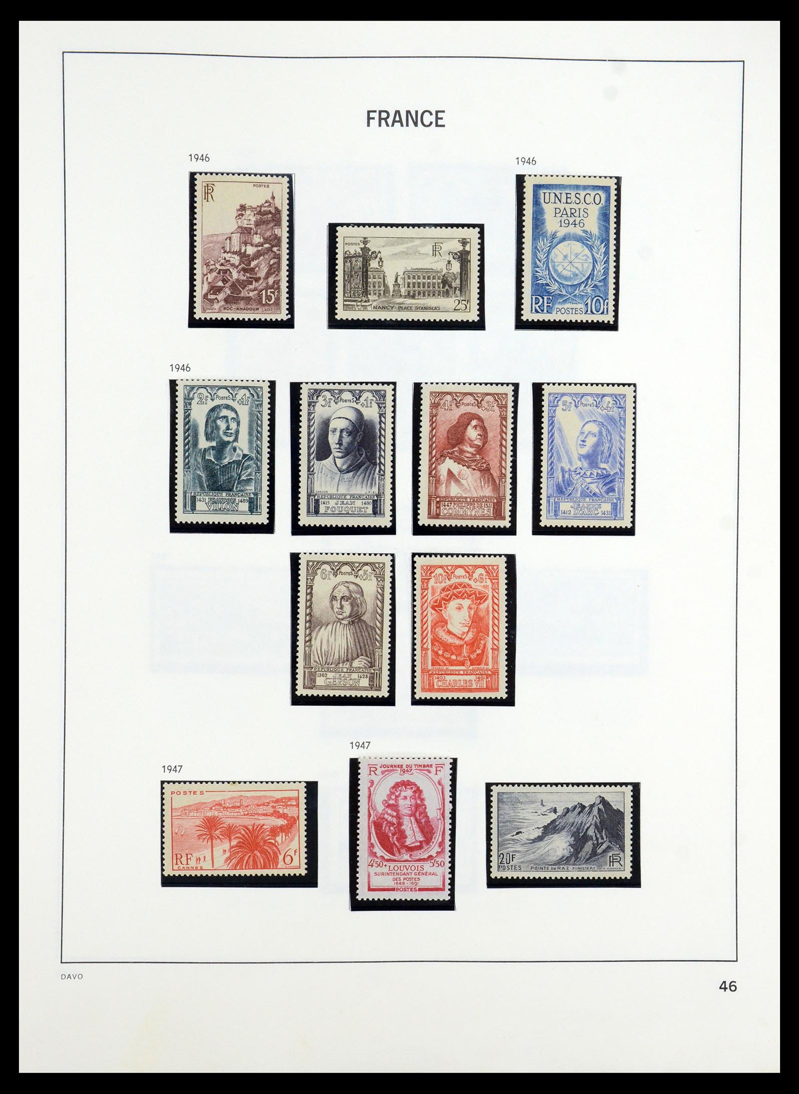 35184 046 - Postzegelverzameling 35184 Frankrijk 1849-1993.